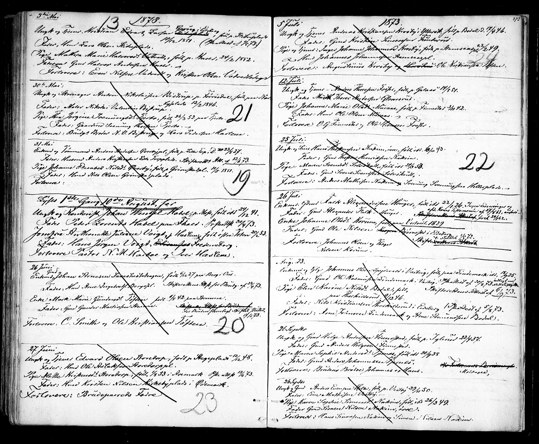 Rakkestad prestekontor Kirkebøker, AV/SAO-A-2008/F/Fa/L0010: Parish register (official) no. I 10, 1857-1861, p. 273