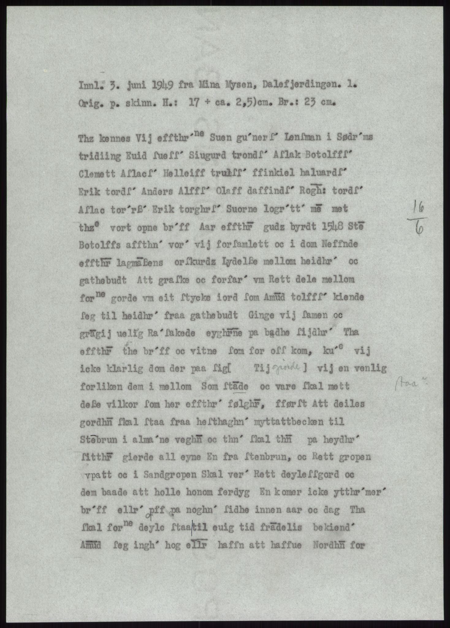 Samlinger til kildeutgivelse, Diplomavskriftsamlingen, RA/EA-4053/H/Ha, p. 1121