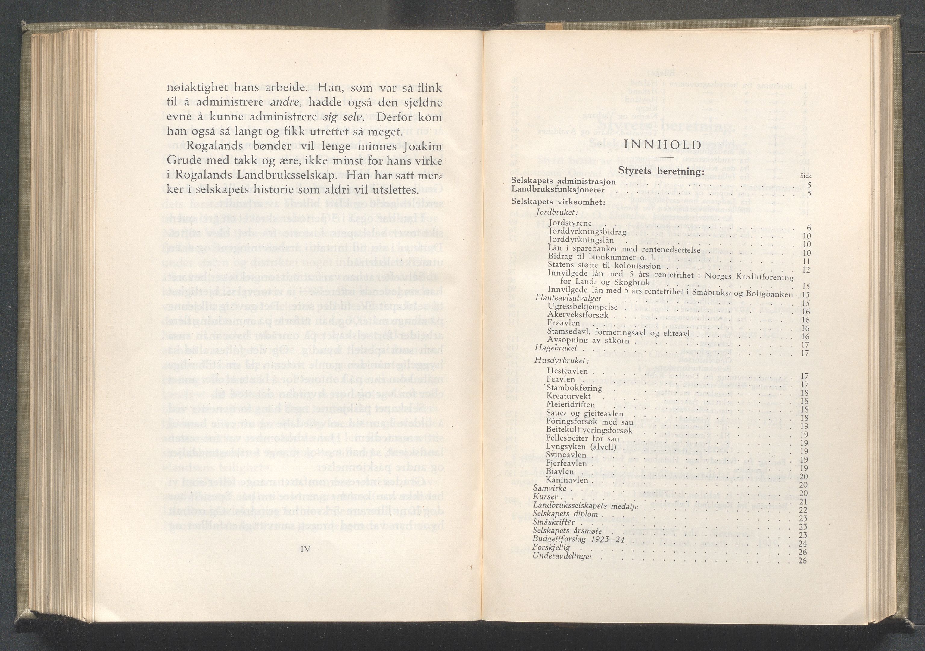 Rogaland fylkeskommune - Fylkesrådmannen , IKAR/A-900/A/Aa/Aaa/L0042: Møtebok , 1923, p. 1