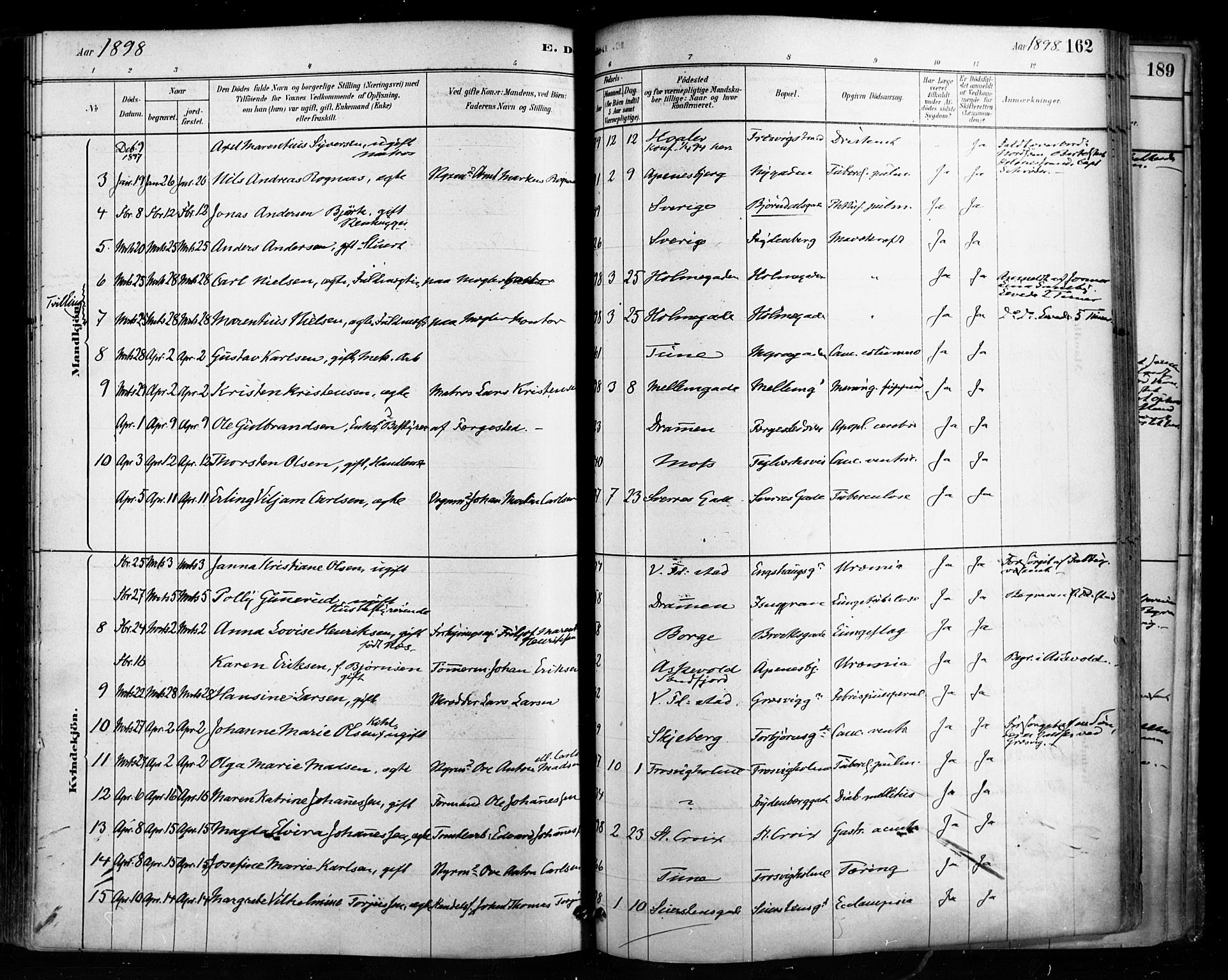 Fredrikstad domkirkes prestekontor Kirkebøker, AV/SAO-A-10906/F/Fa/L0003: Parish register (official) no. 3, 1878-1904, p. 162