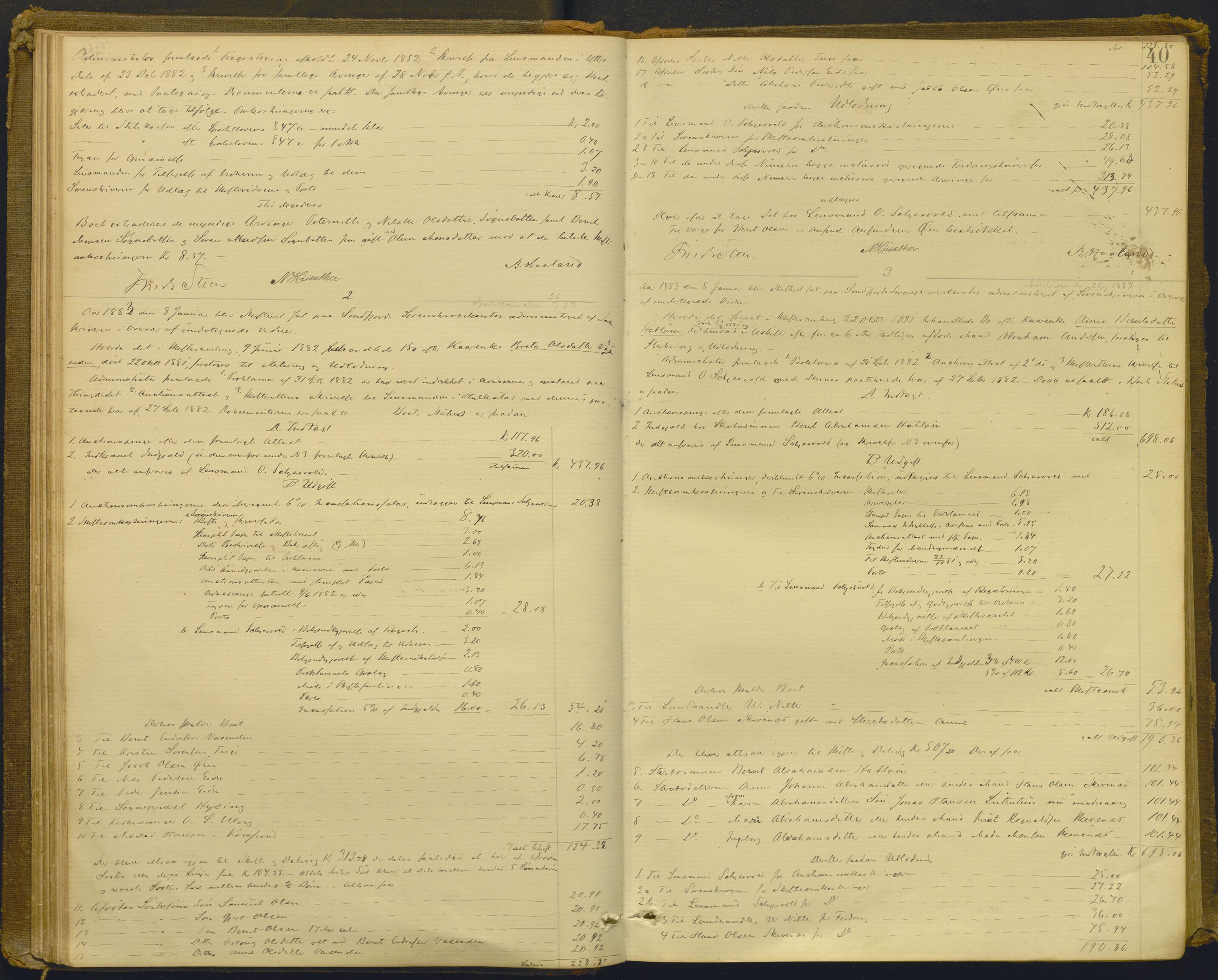 Sunnfjord tingrett, AV/SAB-A-3201/1/H/Hd/L0006: Skifteutlodningsprotokoll, 1881-1889, p. 39b-40a