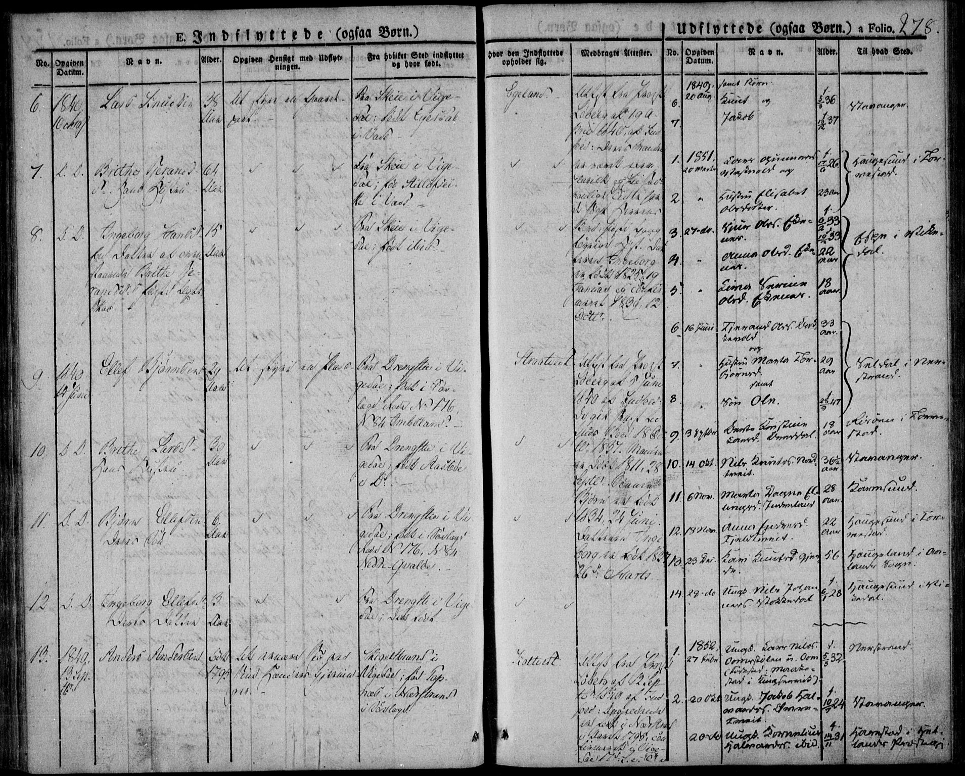 Skjold sokneprestkontor, AV/SAST-A-101847/H/Ha/Haa/L0005: Parish register (official) no. A 5, 1830-1856, p. 278