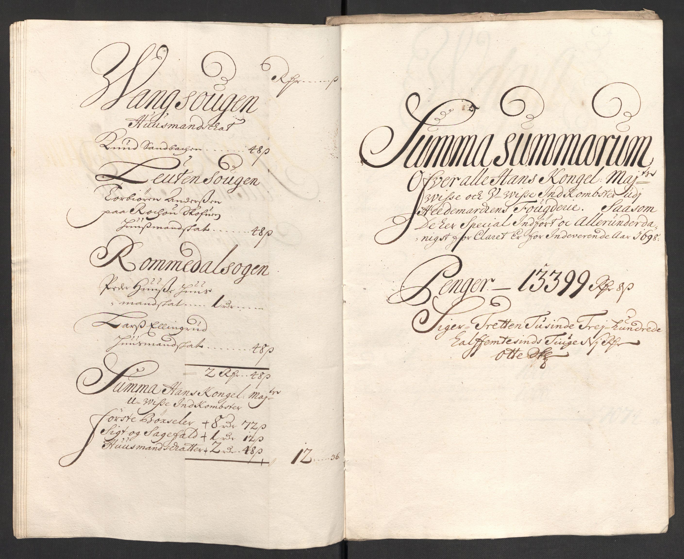 Rentekammeret inntil 1814, Reviderte regnskaper, Fogderegnskap, AV/RA-EA-4092/R16/L1037: Fogderegnskap Hedmark, 1697-1698, p. 326