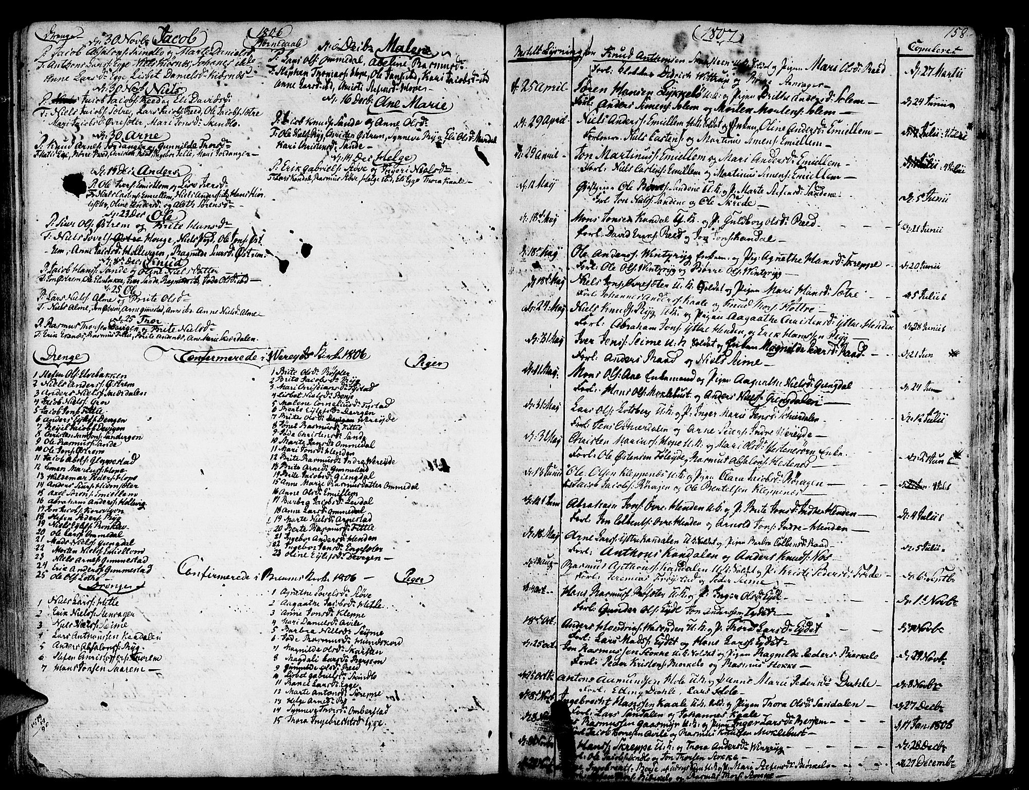 Gloppen sokneprestembete, SAB/A-80101/H/Haa/Haaa/L0005: Parish register (official) no. A 5, 1785-1815, p. 158