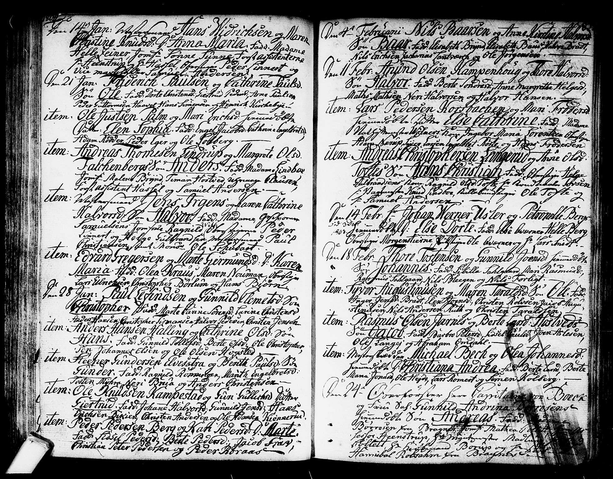 Kongsberg kirkebøker, AV/SAKO-A-22/F/Fa/L0007: Parish register (official) no. I 7, 1795-1816, p. 82