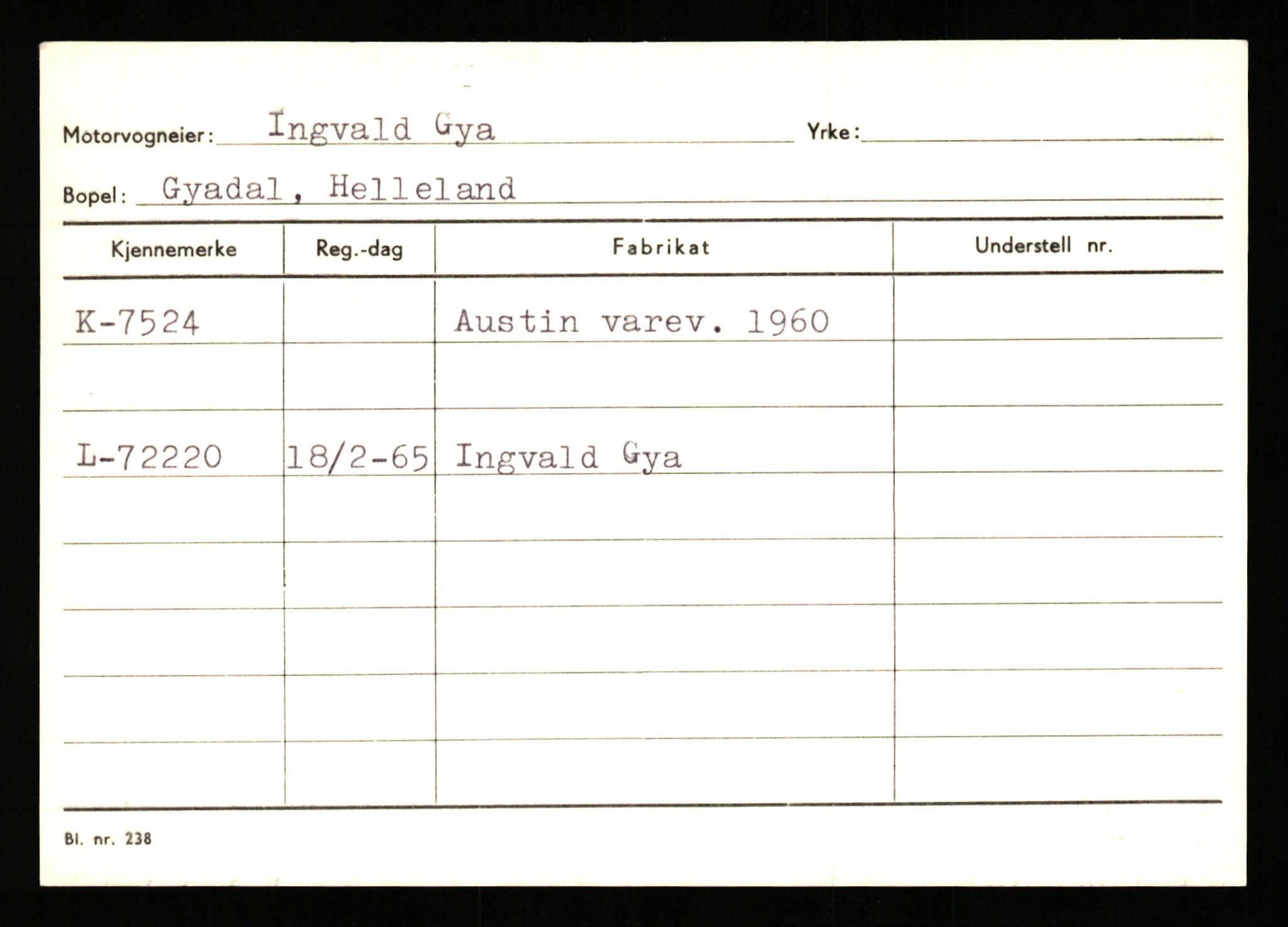 Stavanger trafikkstasjon, AV/SAST-A-101942/0/G/L0002: Registreringsnummer: 5791 - 10405, 1930-1971, p. 831