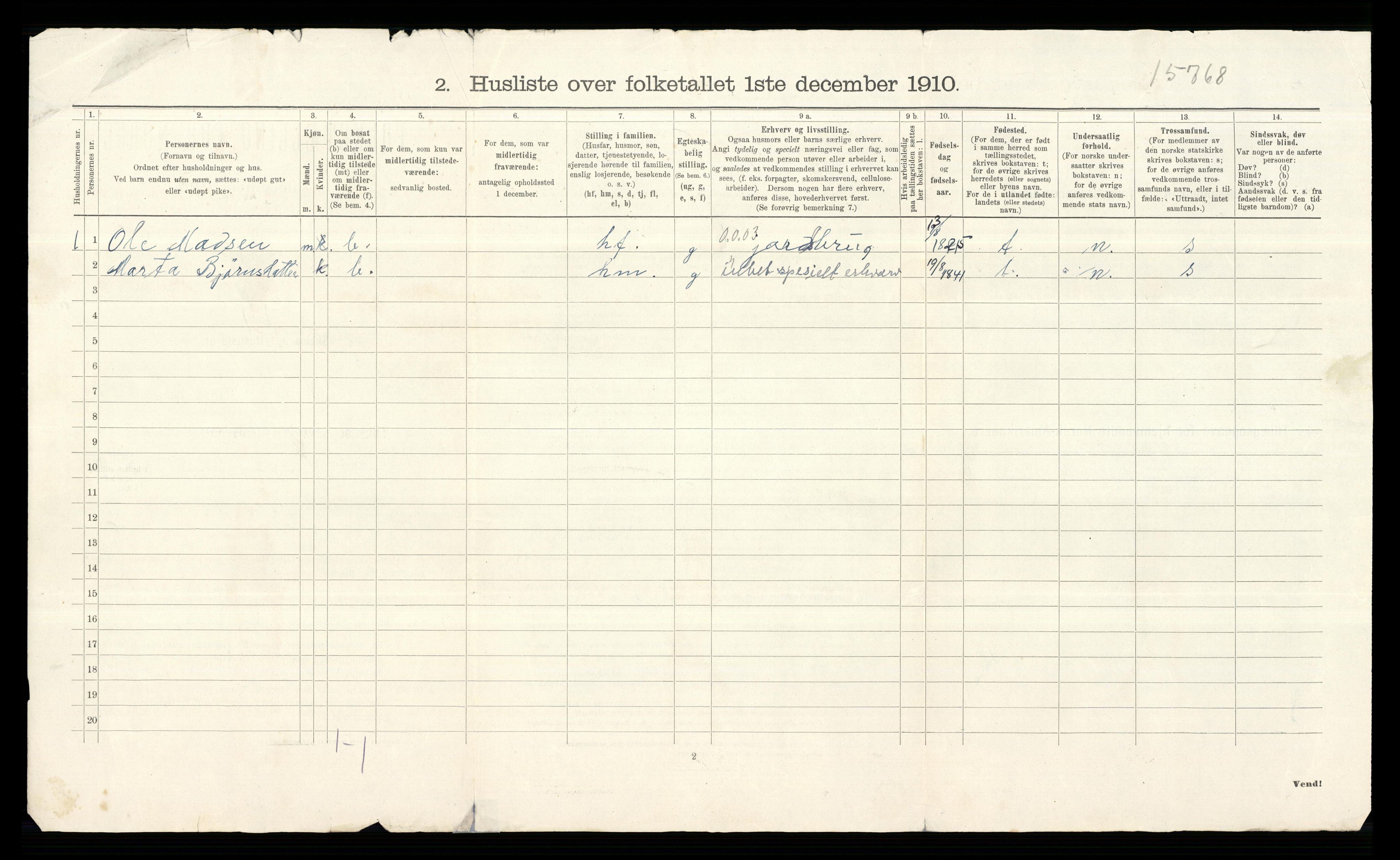 RA, 1910 census for Krødsherad, 1910, p. 30