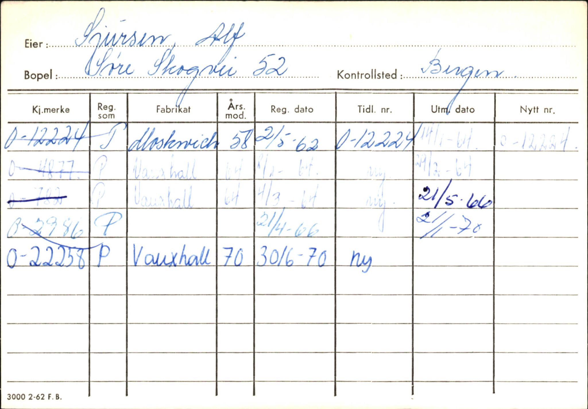 Statens vegvesen, Hordaland vegkontor, AV/SAB-A-5201/2/Hb/L0031: O-eierkort S, 1920-1971, p. 22