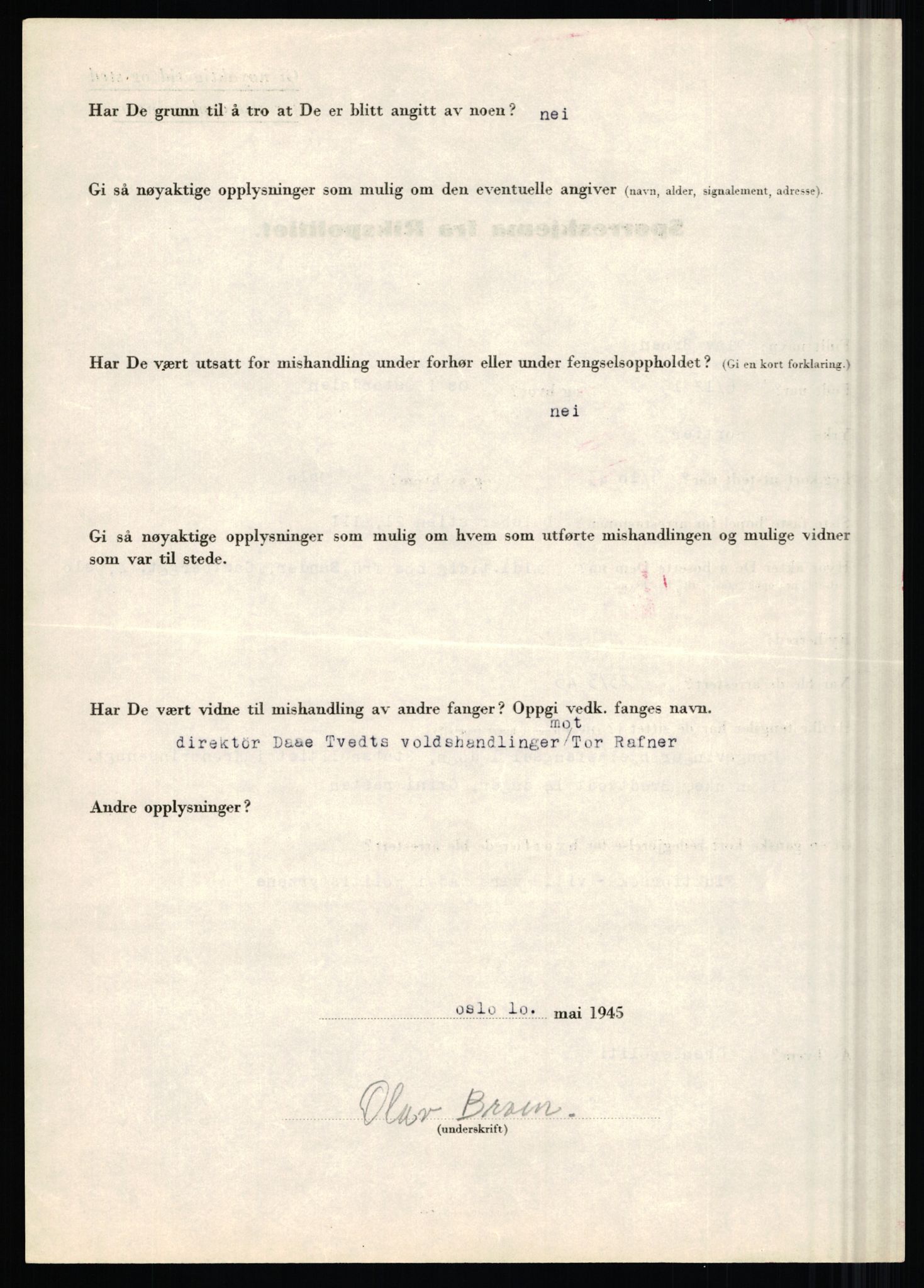 Rikspolitisjefen, AV/RA-S-1560/L/L0002: Berg, Alf - Bråthen, Thorleif, 1940-1945, p. 1079