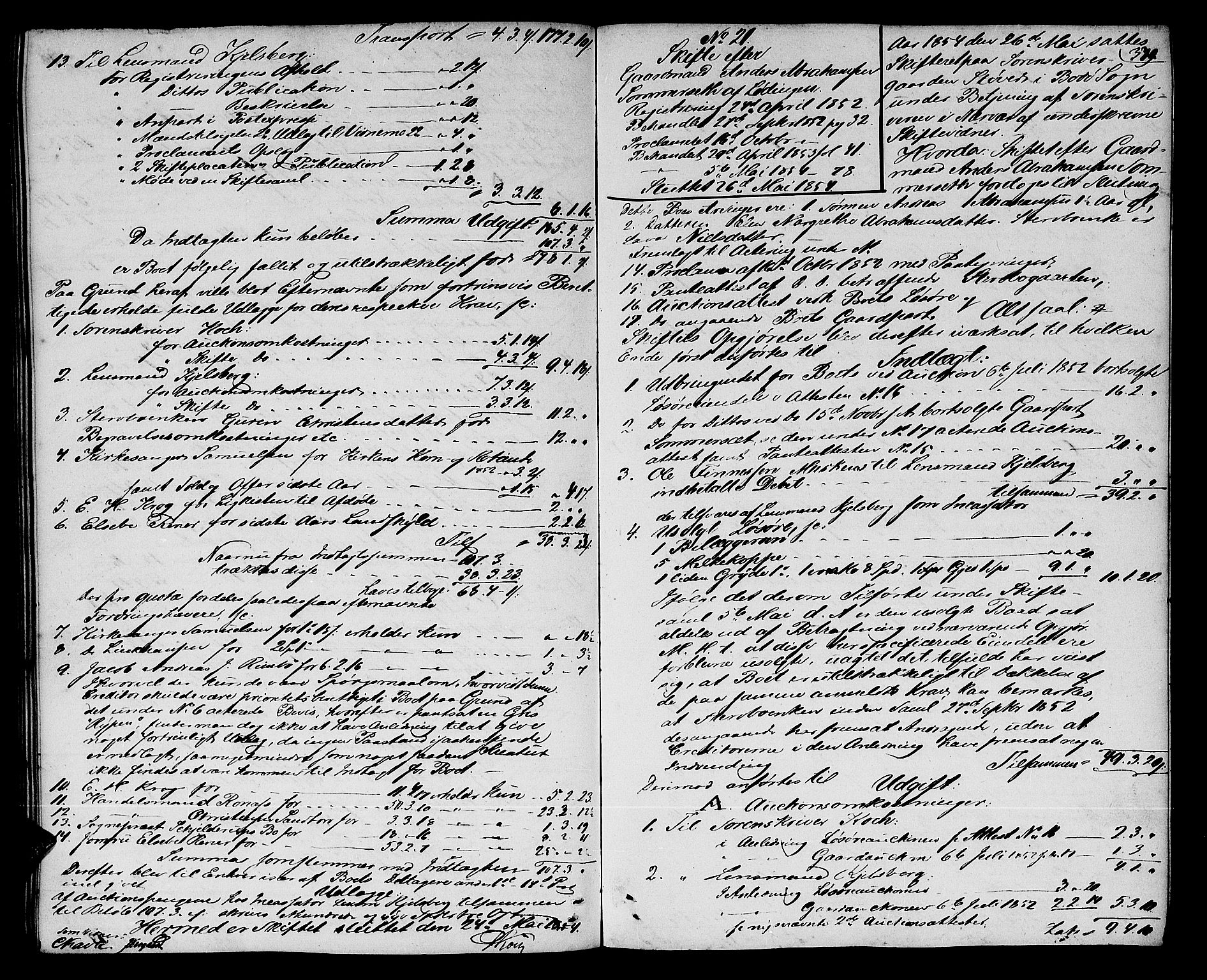 Salten sorenskriveri, AV/SAT-A-4578/1/3/3A/L0059: Skifteslutningsprotokoll, 1851-1854, p. 379