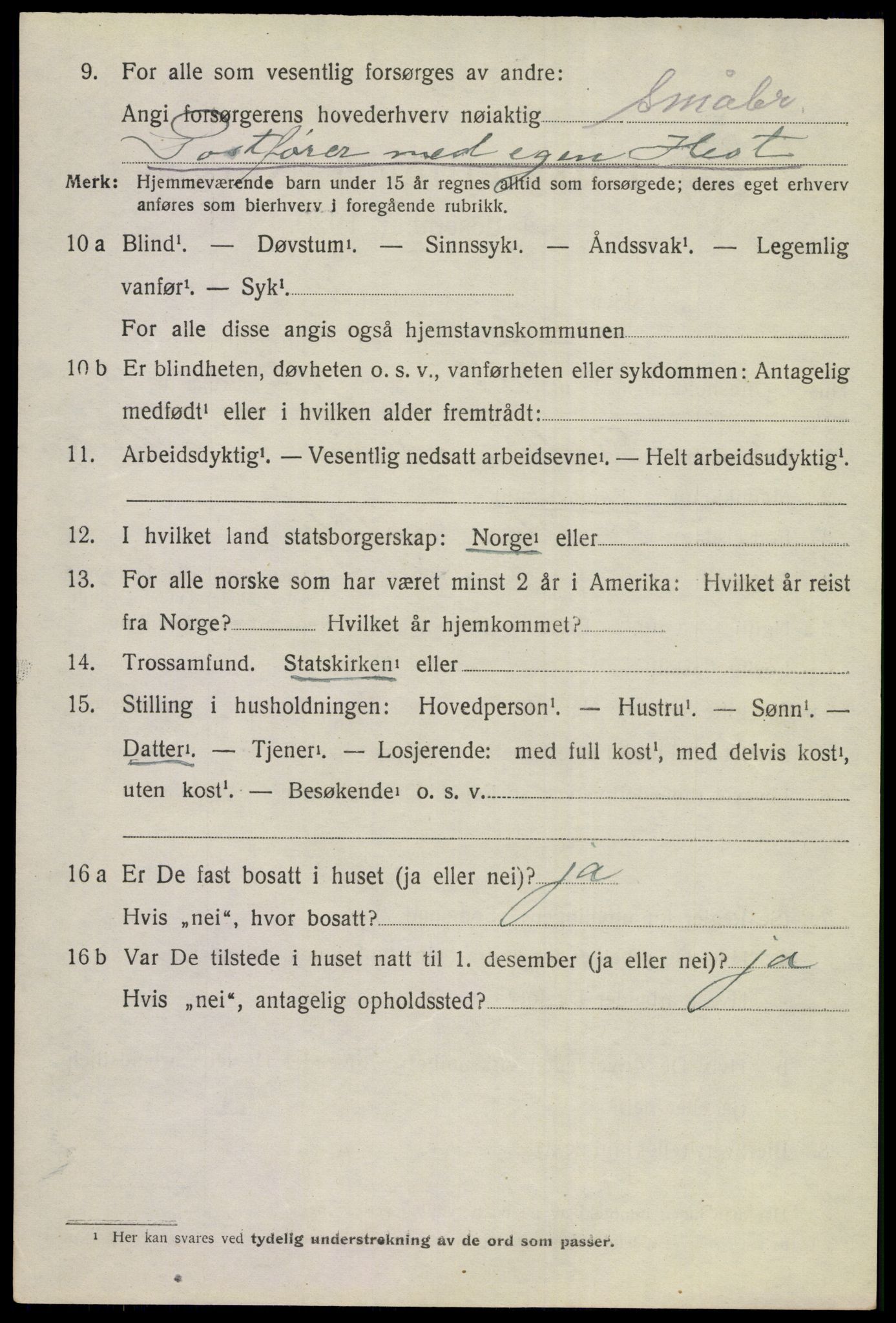 SAKO, 1920 census for Hole, 1920, p. 4336