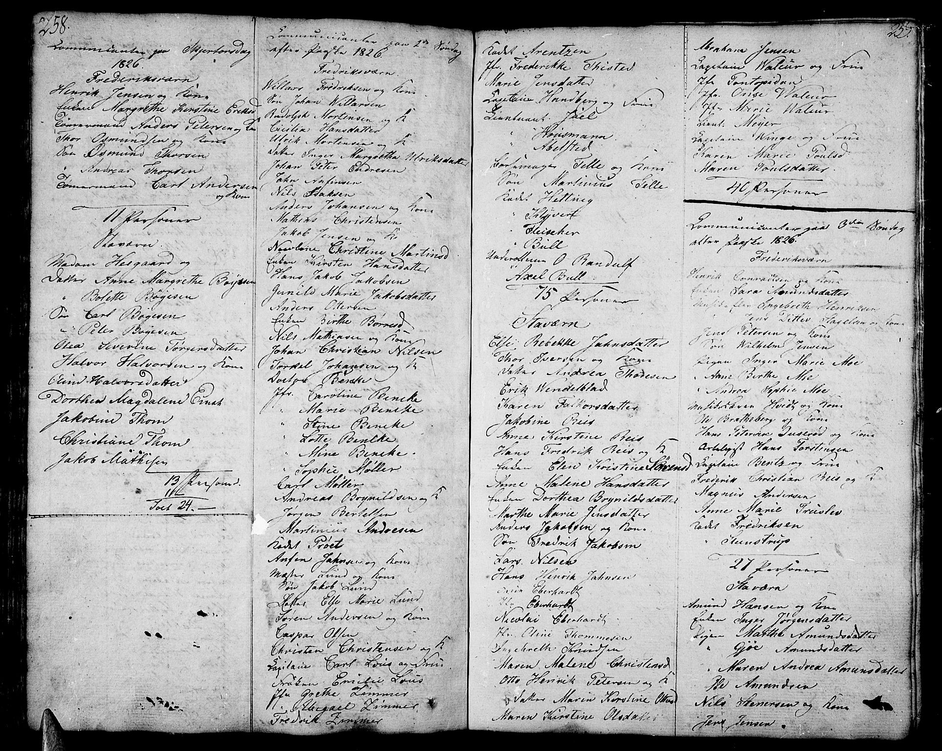 Stavern kirkebøker, AV/SAKO-A-318/F/Fa/L0004: Parish register (official) no. 4, 1809-1816, p. 258-259