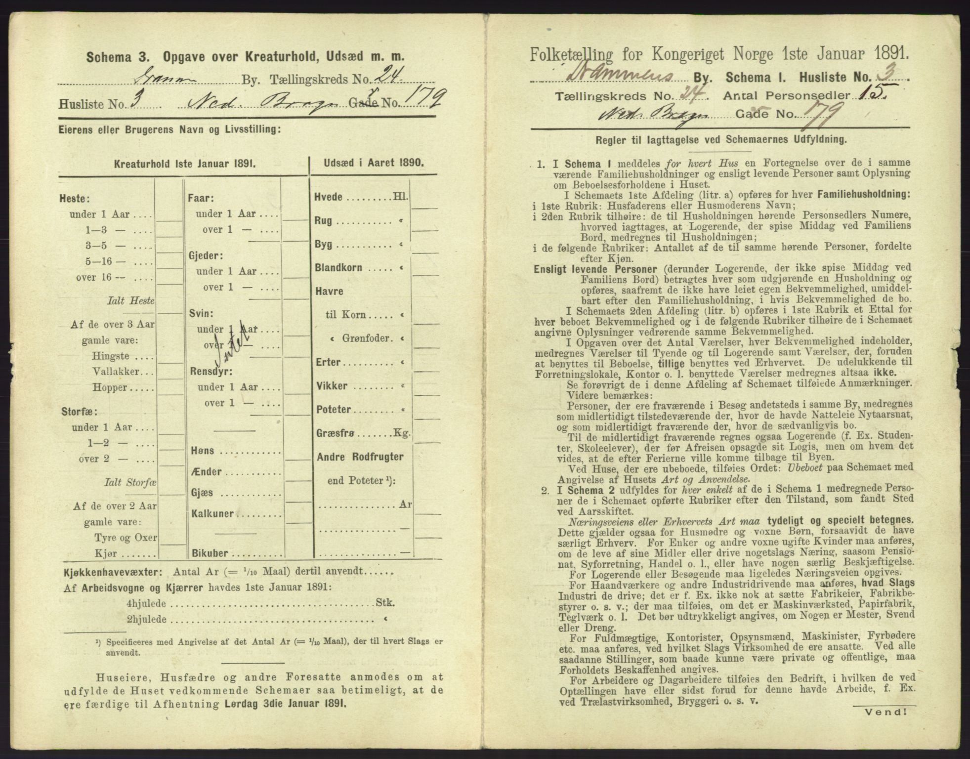 RA, 1891 census for 0602 Drammen, 1891, p. 1999