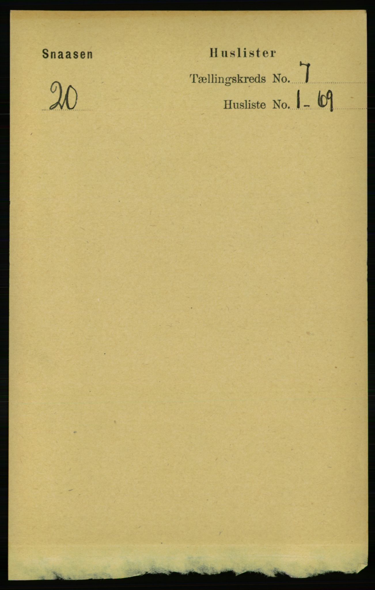 RA, 1891 census for 1736 Snåsa, 1891, p. 2274