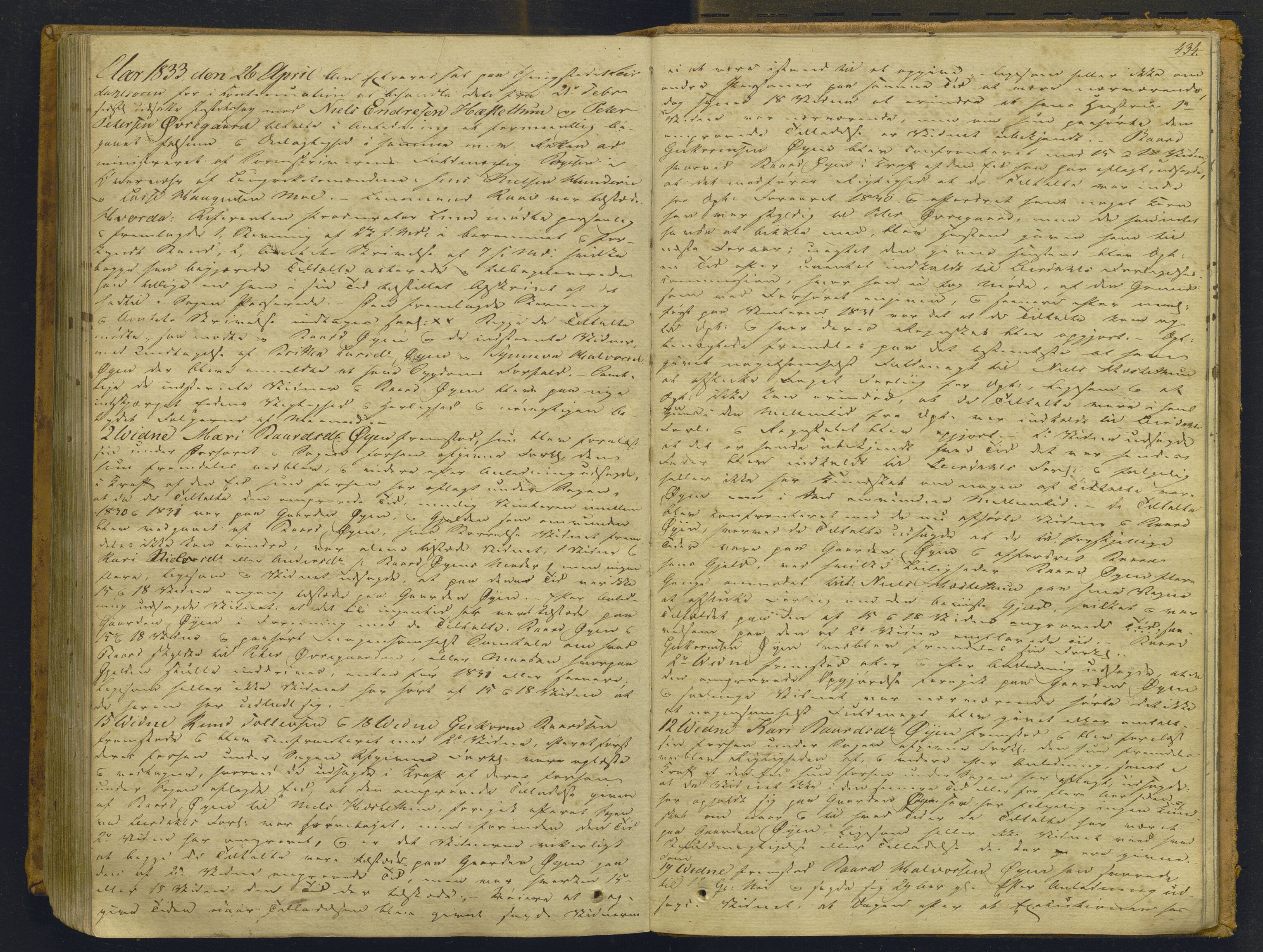 Indre Sogn tingrett, AV/SAB-A-3301/1/F/Fb/Fbc/L0003: Offentlege saker, Ba 3, 1827-1838, p. 433b-434a