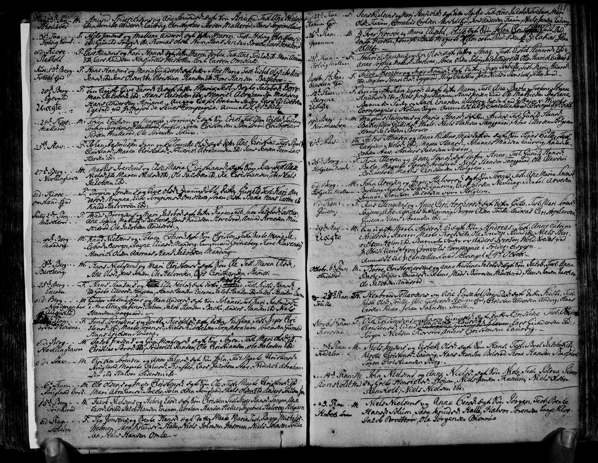 Brunlanes kirkebøker, AV/SAKO-A-342/F/Fa/L0001: Parish register (official) no. I 1, 1766-1801, p. 183-184