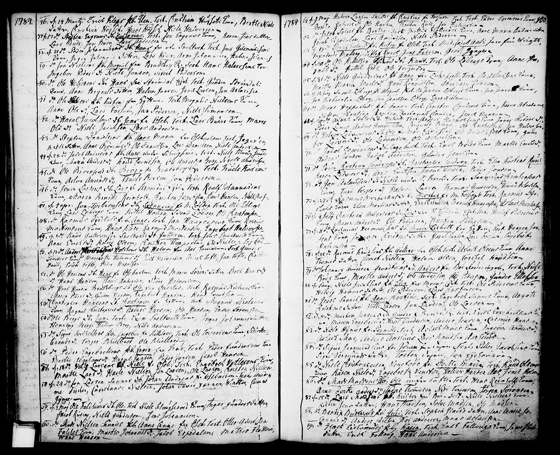 Gjerpen kirkebøker, SAKO/A-265/F/Fa/L0002: Parish register (official) no. I 2, 1747-1795, p. 100