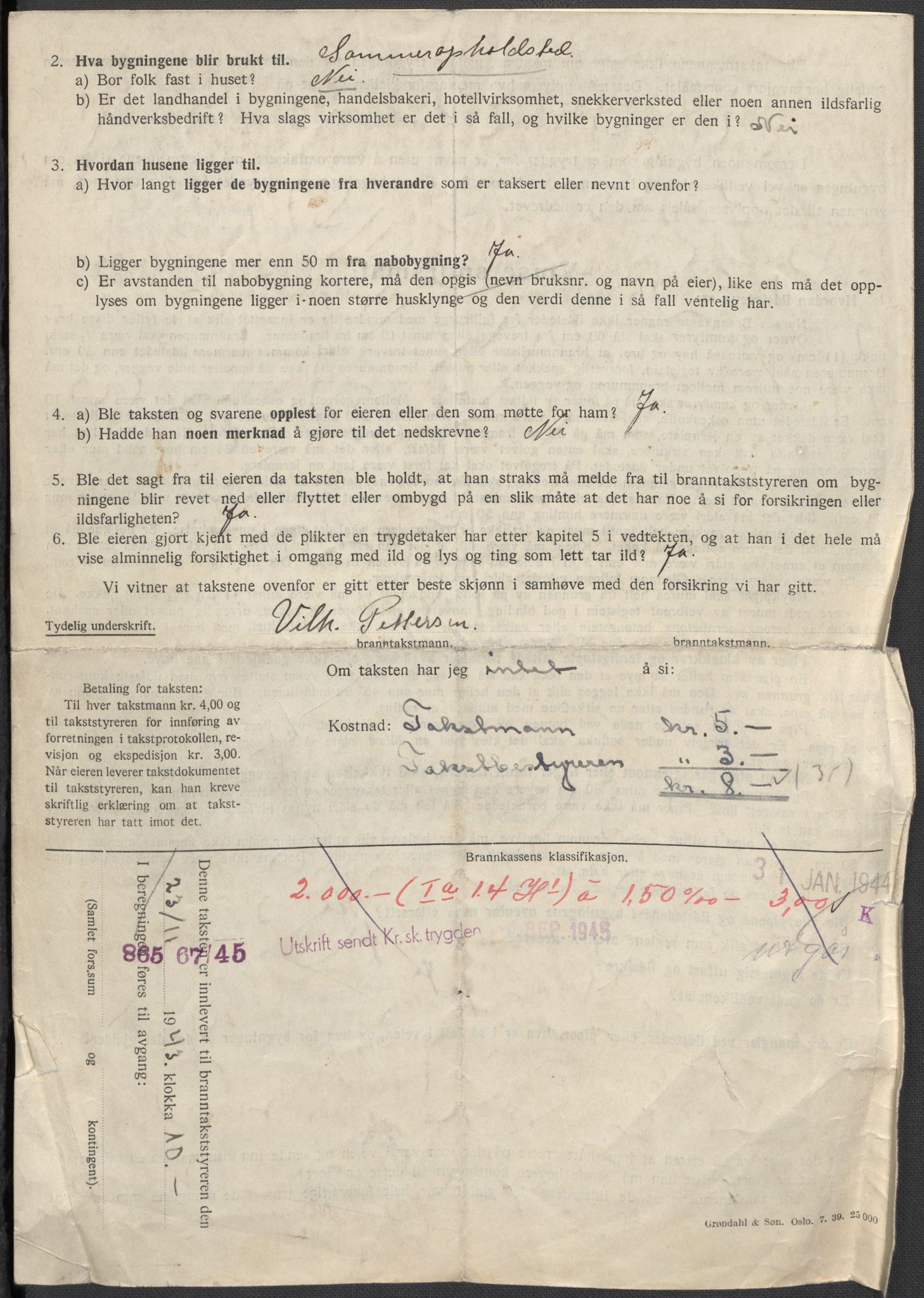 Norges Brannkasse, AV/RA-S-1549/E/Eu/L0019: Branntakster for Vardø by, 1889-1955, p. 444