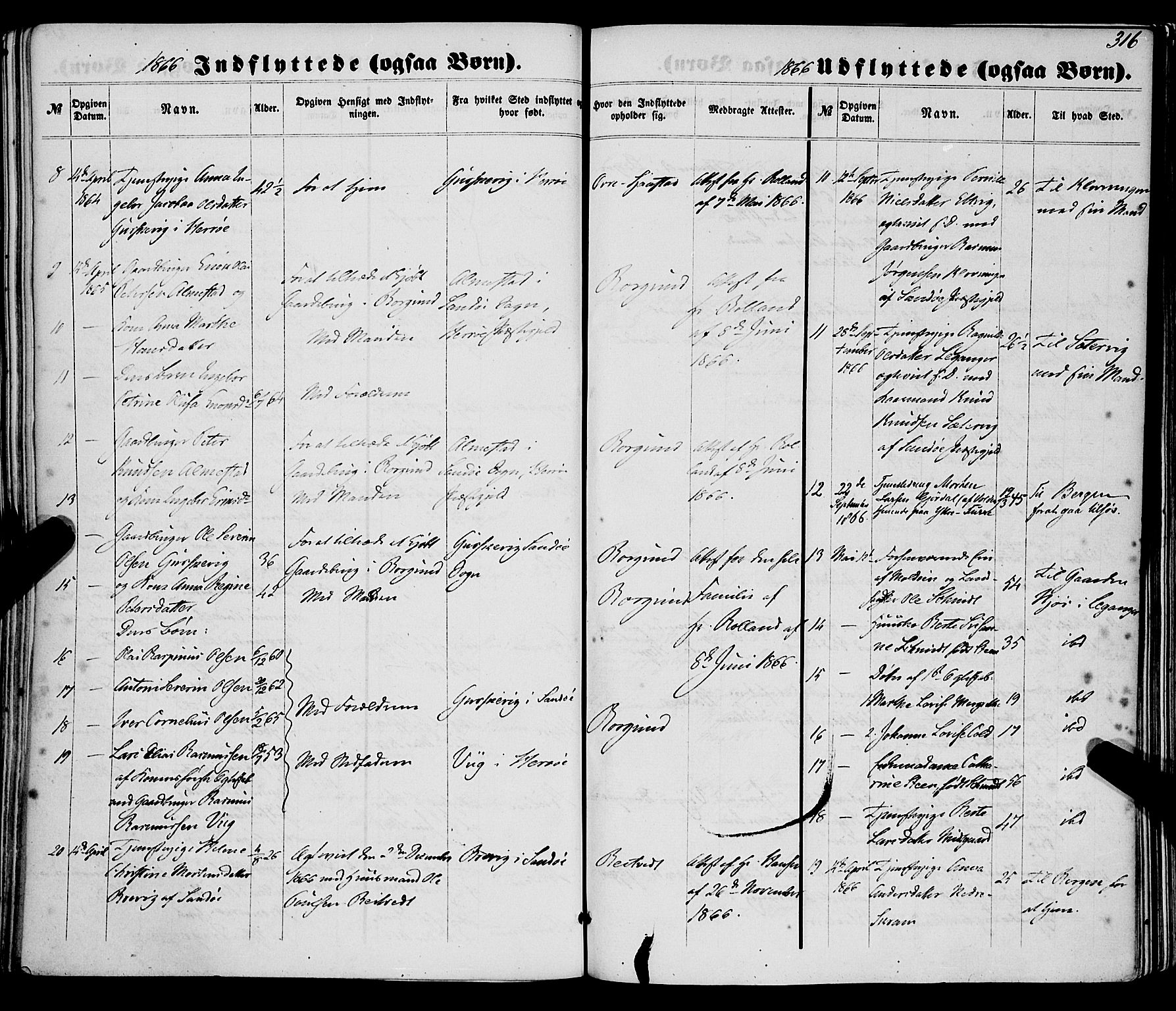 Selje sokneprestembete, AV/SAB-A-99938/H/Ha/Haa/Haaa: Parish register (official) no. A 11, 1858-1870, p. 316