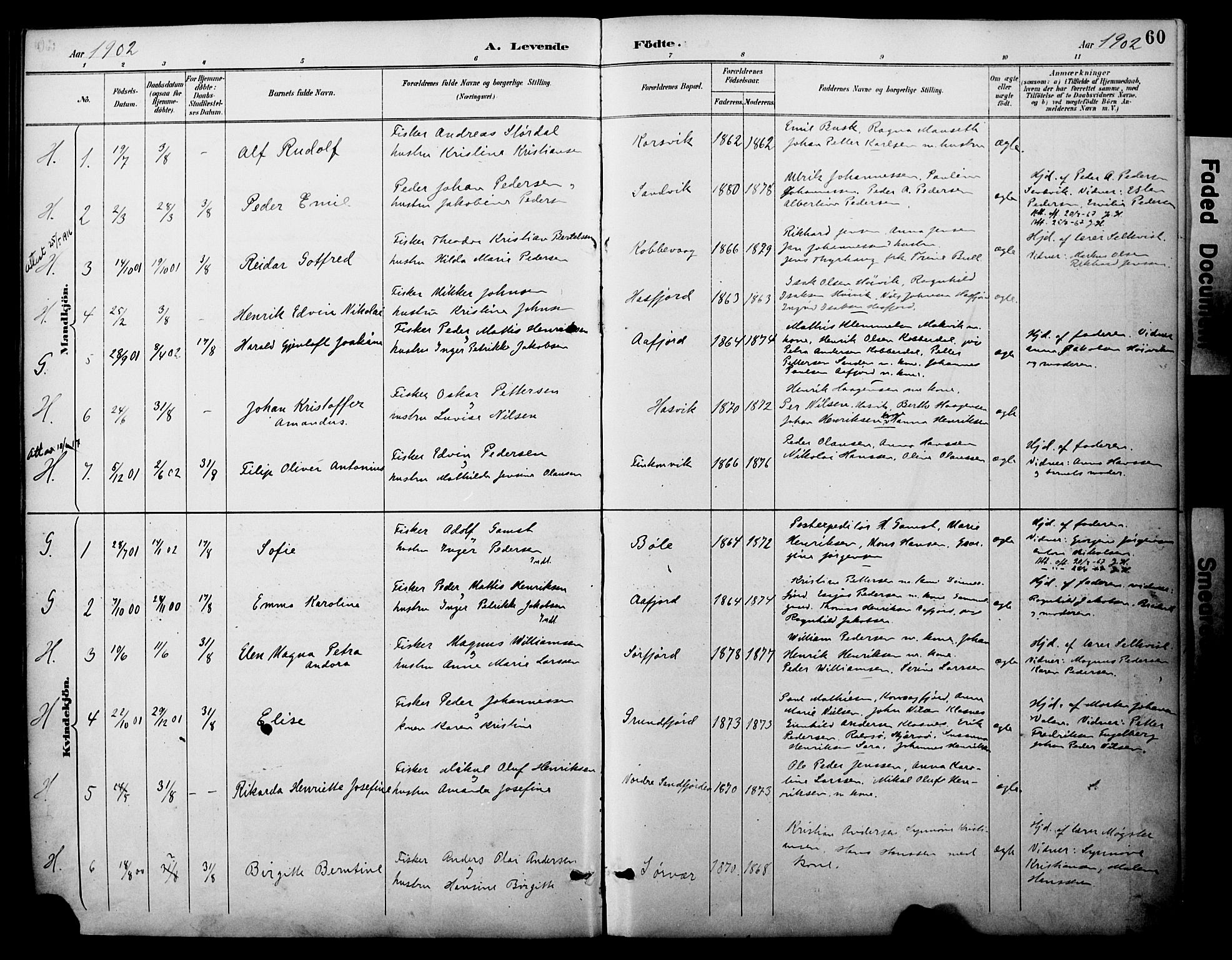 Loppa sokneprestkontor, SATØ/S-1339/H/Ha/L0008kirke: Parish register (official) no. 8, 1889-1907, p. 60