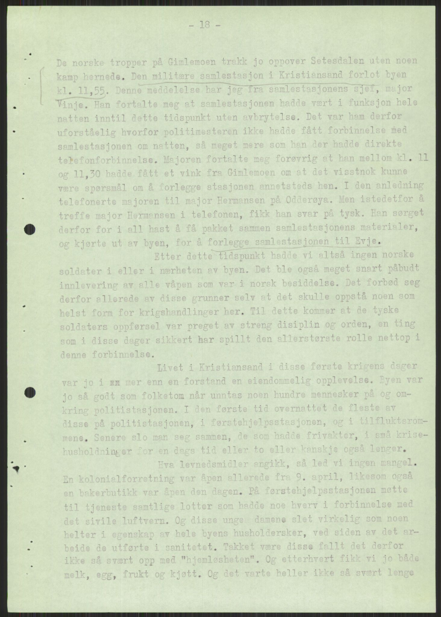 Forsvaret, Forsvarets krigshistoriske avdeling, AV/RA-RAFA-2017/Y/Ya/L0014: II-C-11-31 - Fylkesmenn.  Rapporter om krigsbegivenhetene 1940., 1940, p. 862