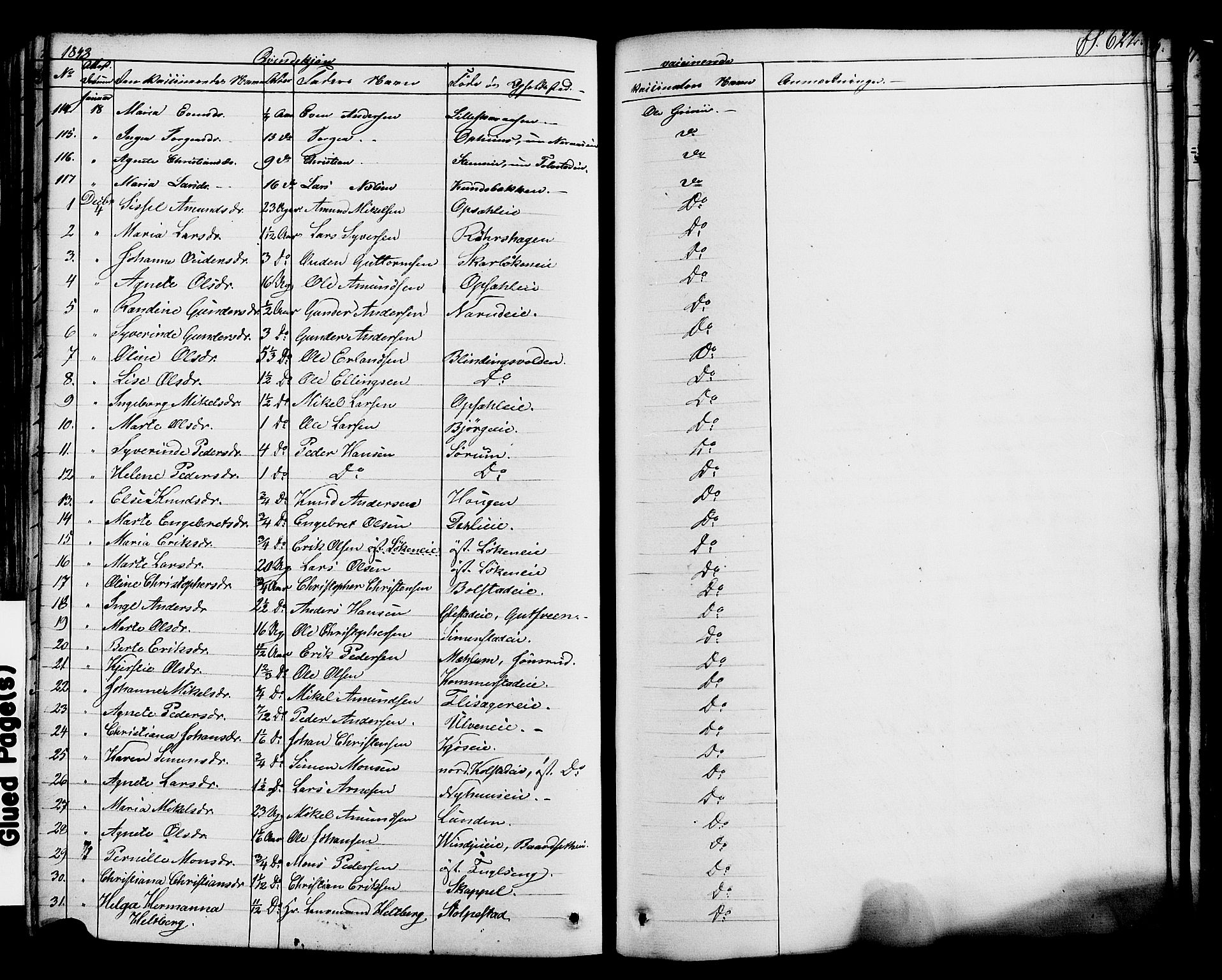 Ringsaker prestekontor, SAH/PREST-014/K/Ka/L0008: Parish register (official) no. 8, 1837-1850, p. 622