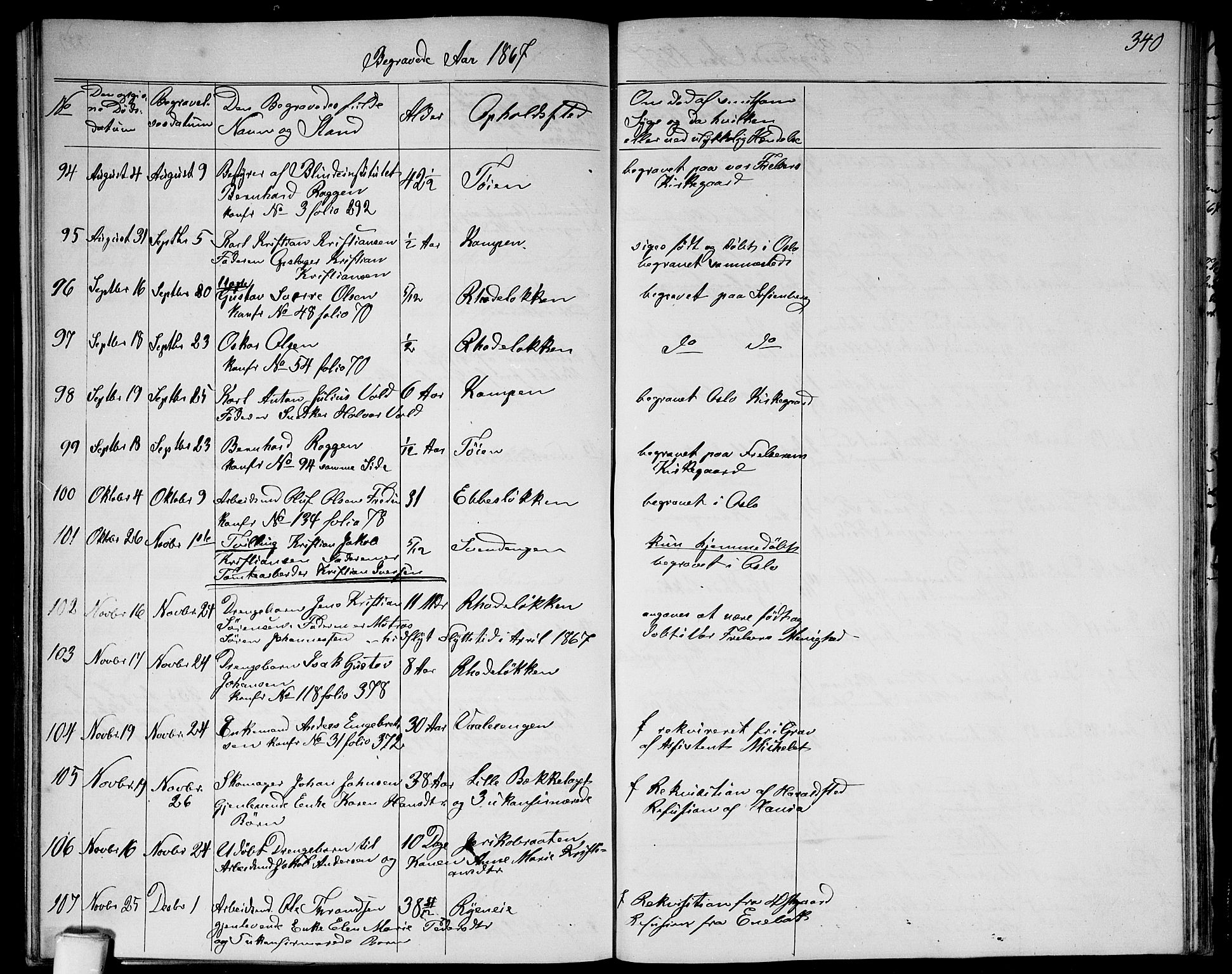 Østre Aker prestekontor Kirkebøker, SAO/A-10840/G/Ga/L0002: Parish register (copy) no. I 2, 1861-1867, p. 340