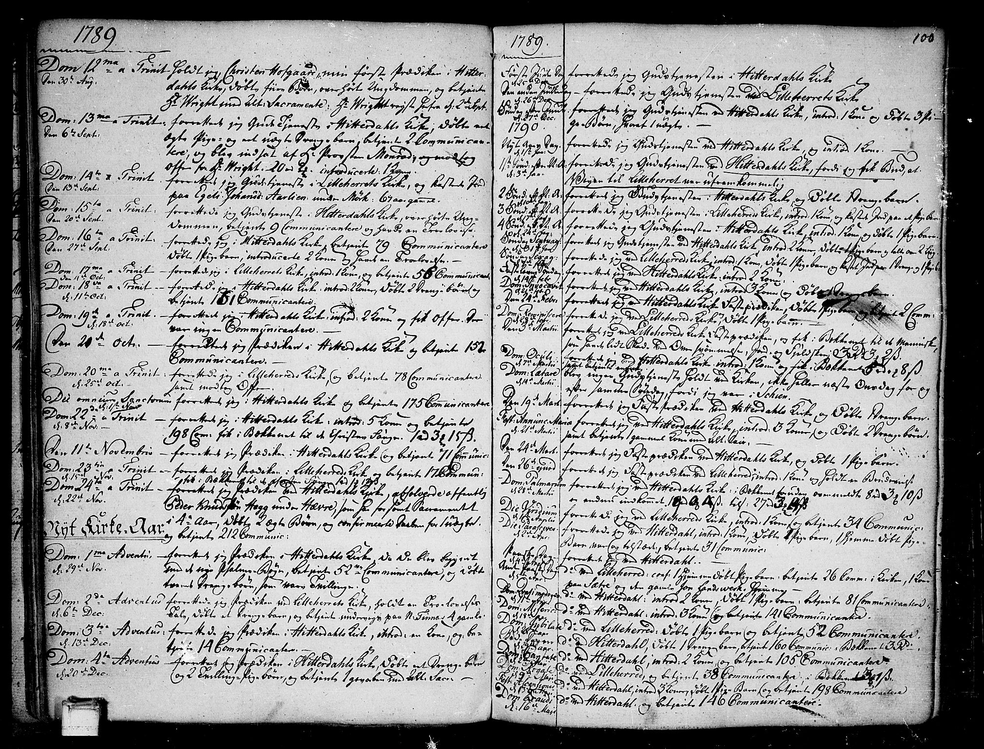 Heddal kirkebøker, AV/SAKO-A-268/F/Fa/L0004: Parish register (official) no. I 4, 1784-1814, p. 100