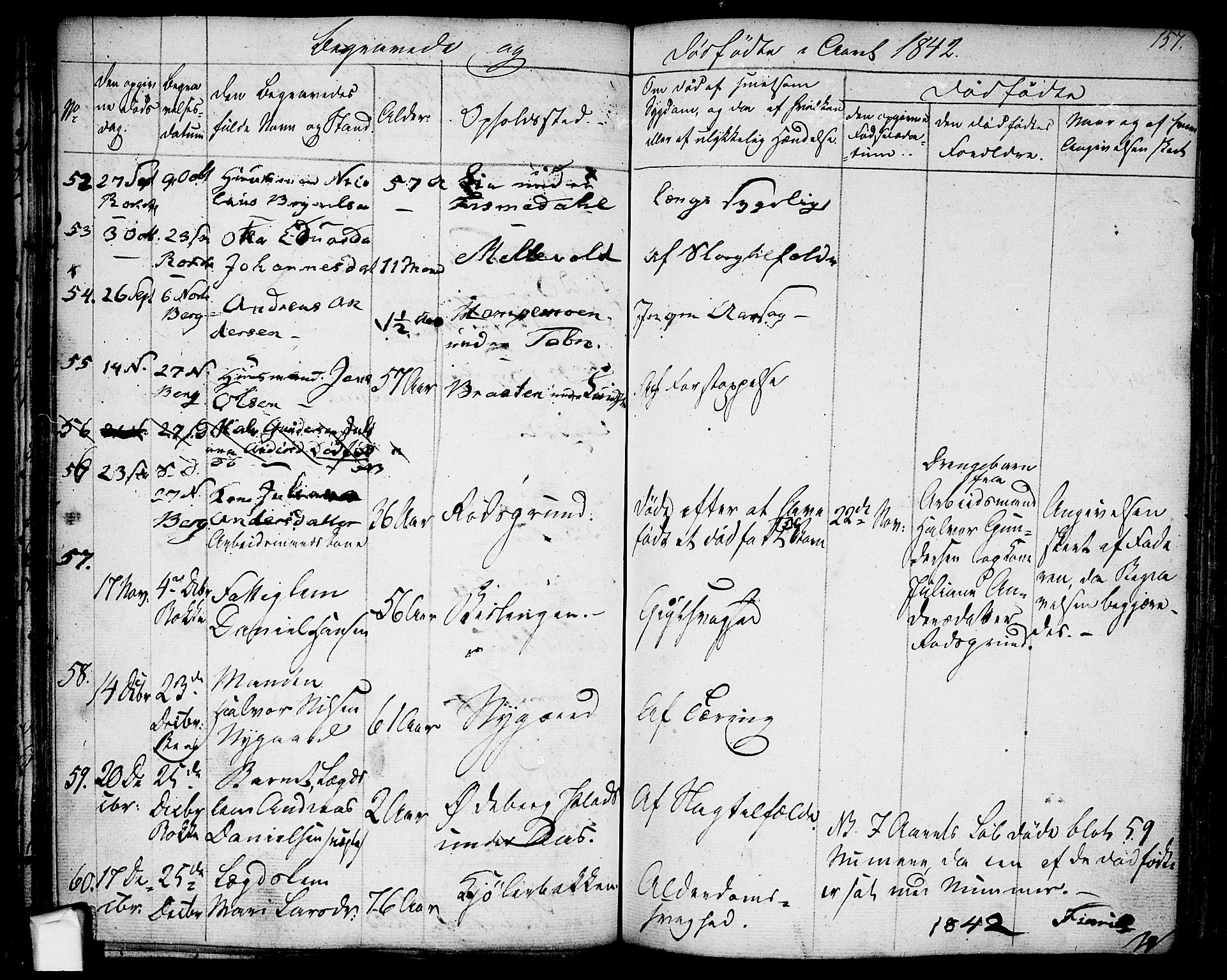 Berg prestekontor Kirkebøker, SAO/A-10902/F/Fa/L0003: Parish register (official) no. I 3, 1832-1842, p. 157