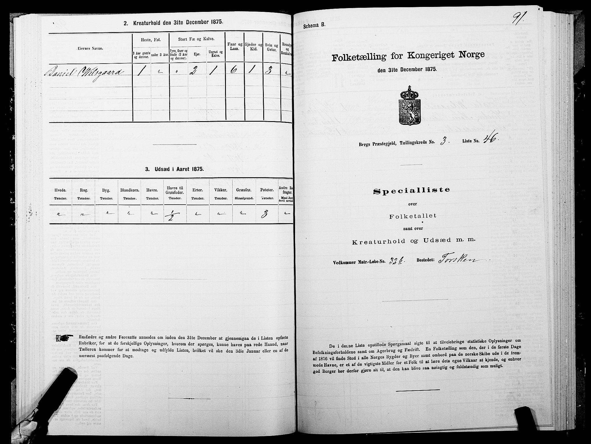 SATØ, 1875 census for 1929P Berg, 1875, p. 2091