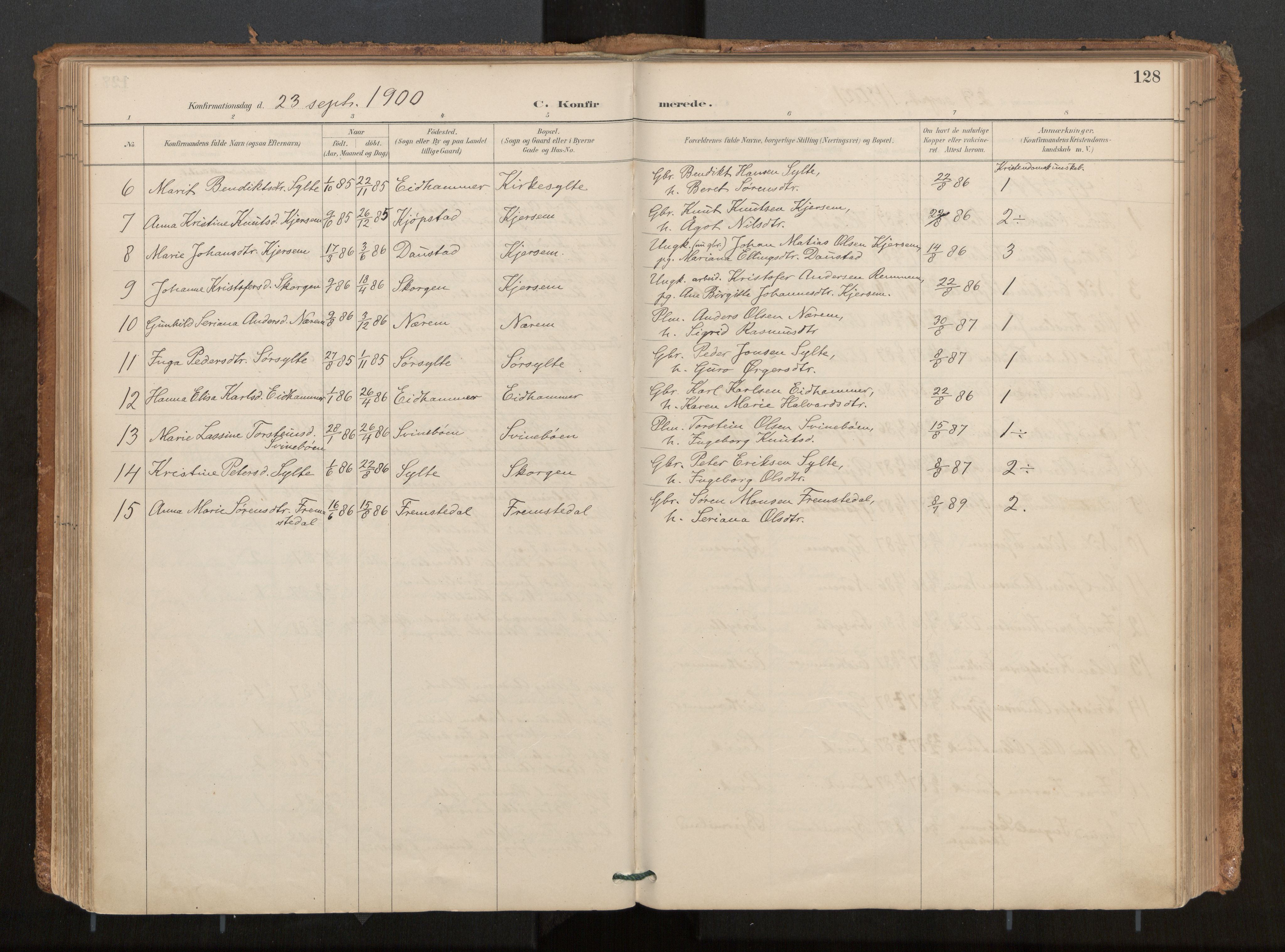 Ministerialprotokoller, klokkerbøker og fødselsregistre - Møre og Romsdal, AV/SAT-A-1454/541/L0545a: Parish register (official) no. 541A03, 1887-1912, p. 128