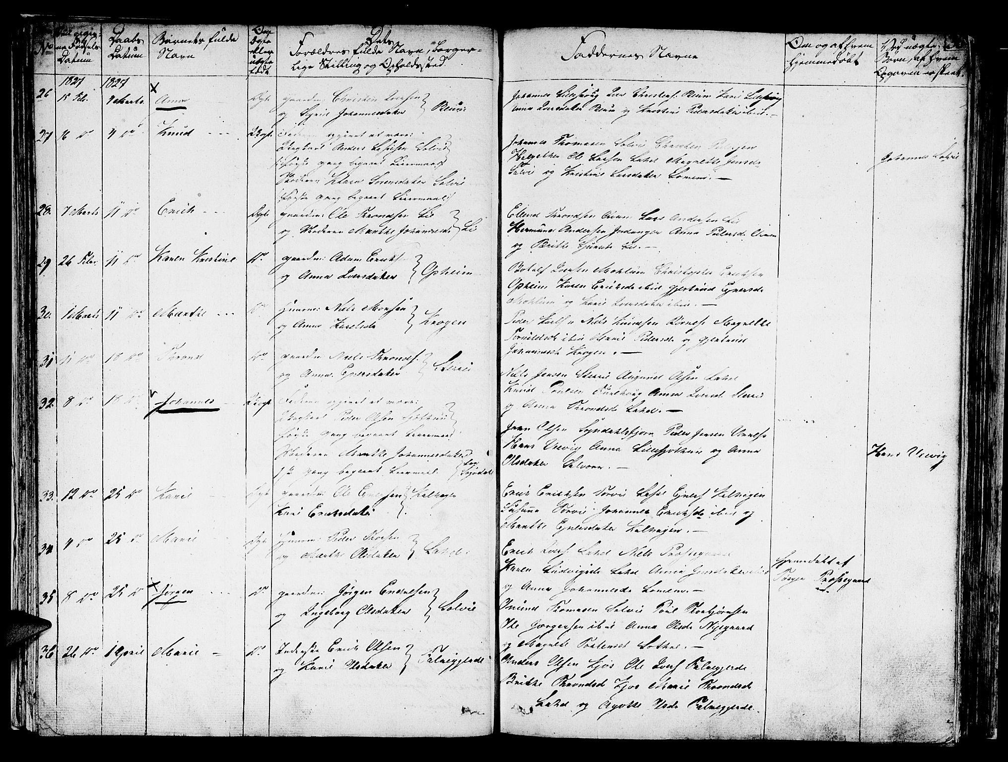 Hafslo sokneprestembete, AV/SAB-A-80301/H/Haa/Haaa/L0004: Parish register (official) no. A 4, 1821-1834, p. 30