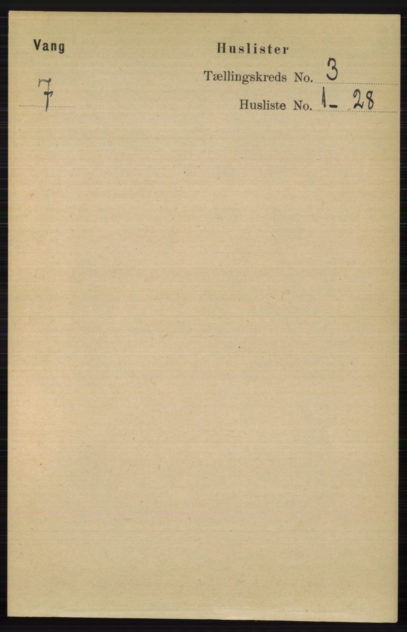 RA, 1891 census for 0545 Vang, 1891, p. 680