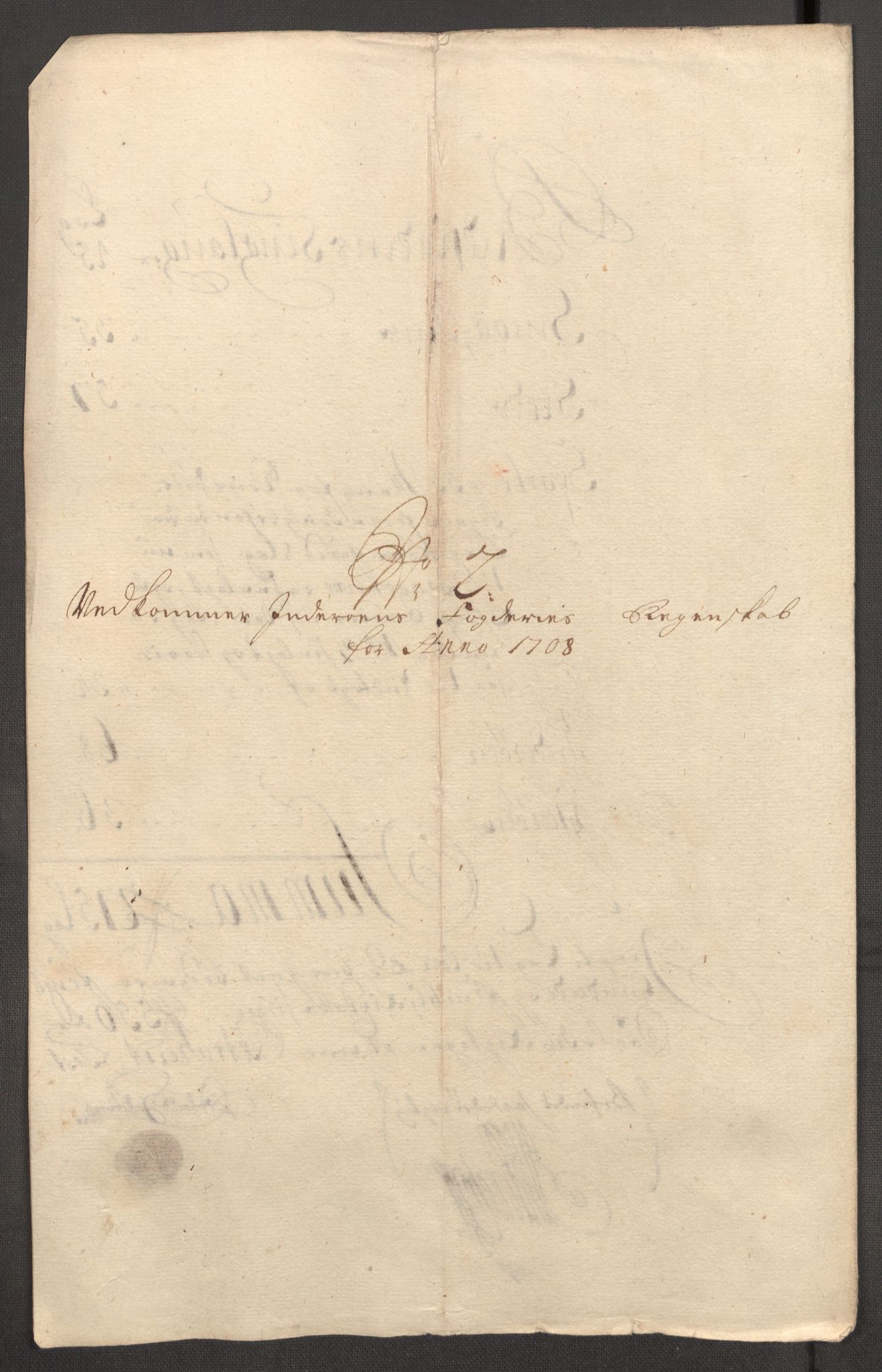 Rentekammeret inntil 1814, Reviderte regnskaper, Fogderegnskap, AV/RA-EA-4092/R63/L4316: Fogderegnskap Inderøy, 1708, p. 123