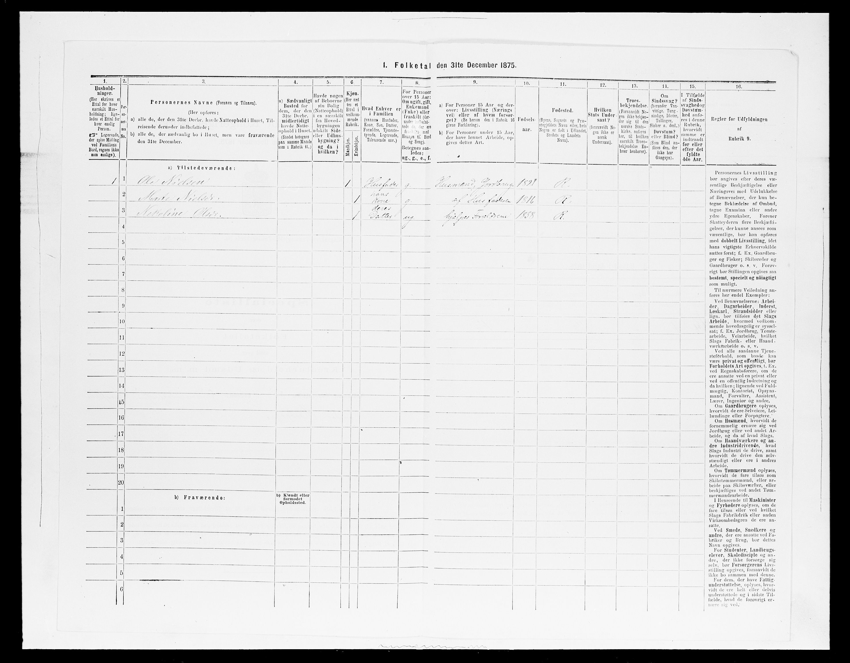 SAH, 1875 census for 0412P Ringsaker, 1875, p. 1150