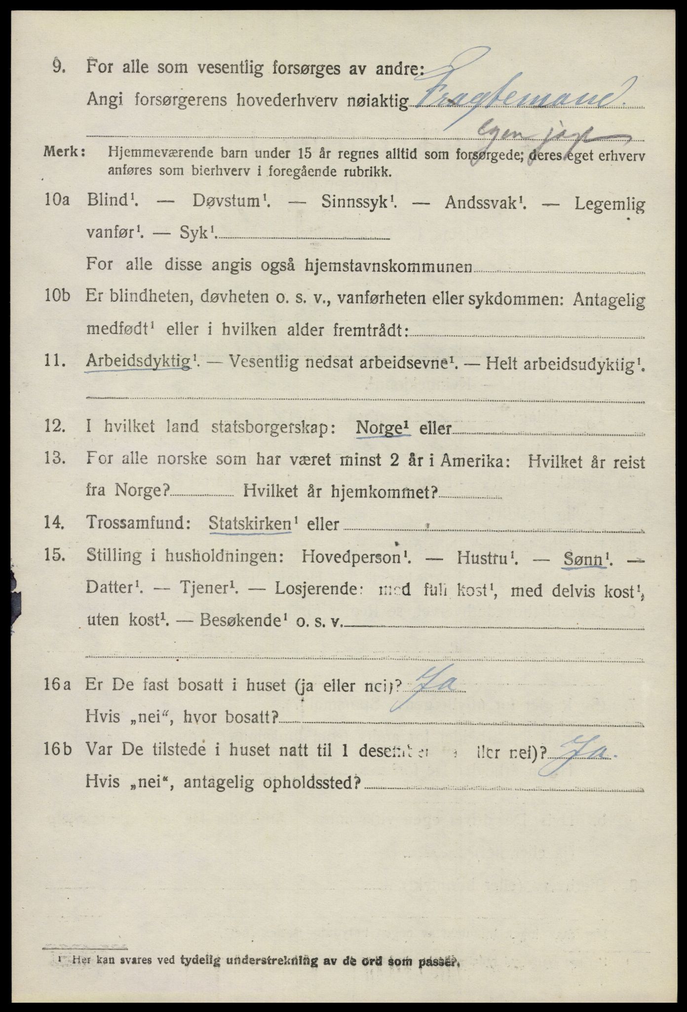 SAO, 1920 census for Moss land district, 1920, p. 6424