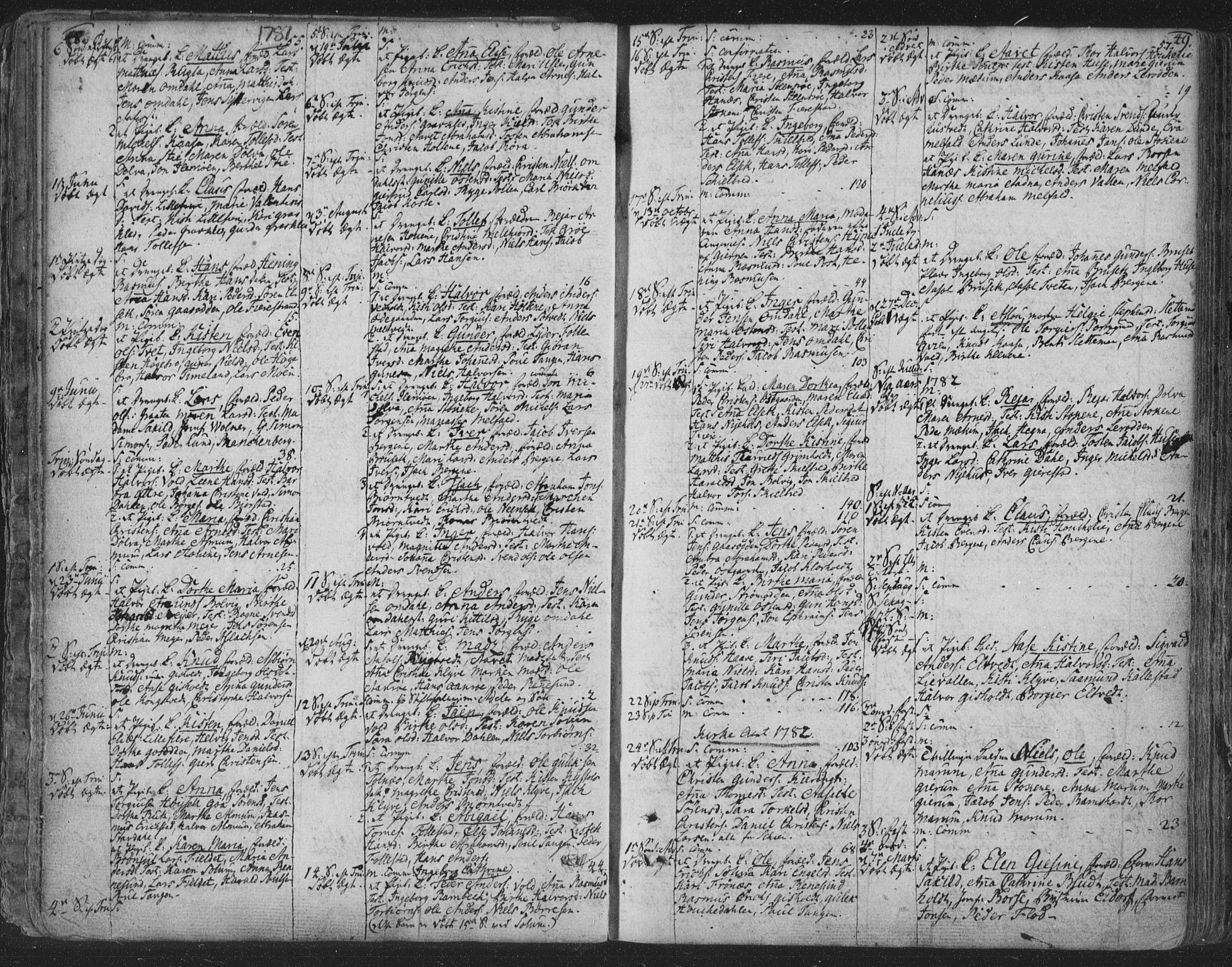 Solum kirkebøker, SAKO/A-306/F/Fa/L0003: Parish register (official) no. I 3, 1761-1814, p. 48-49