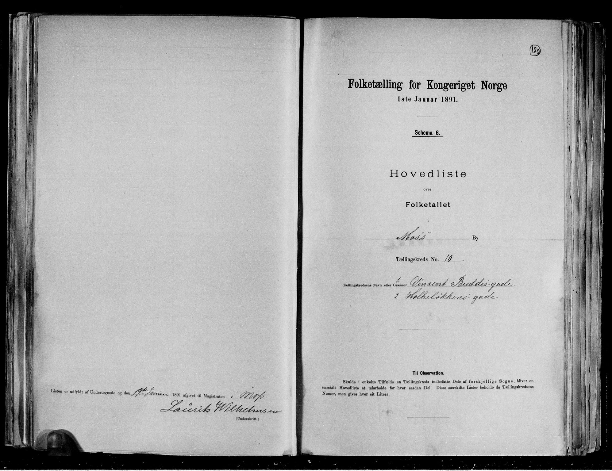 RA, 1891 census for 0104 Moss, 1891, p. 23