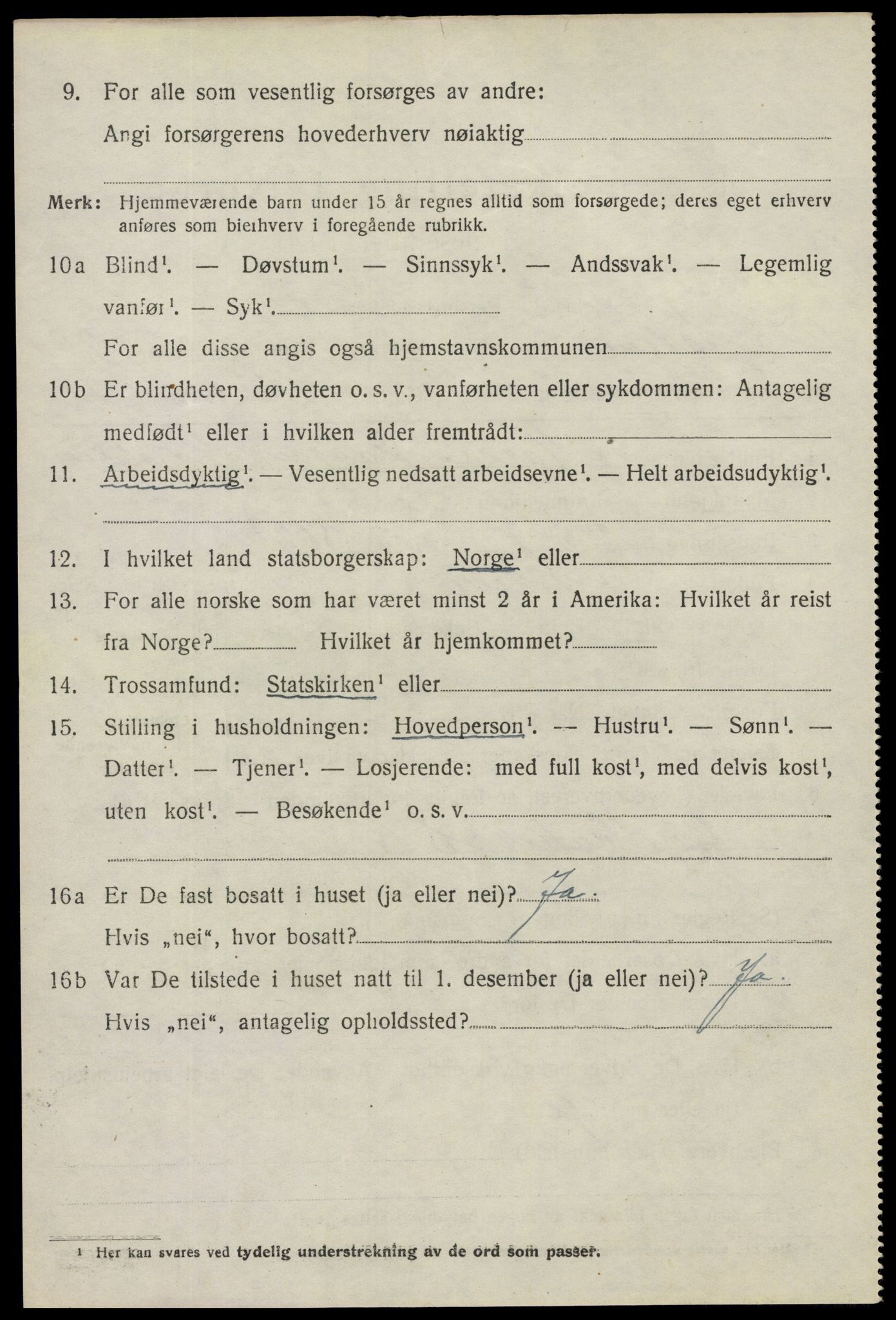 SAO, 1920 census for Askim, 1920, p. 4588