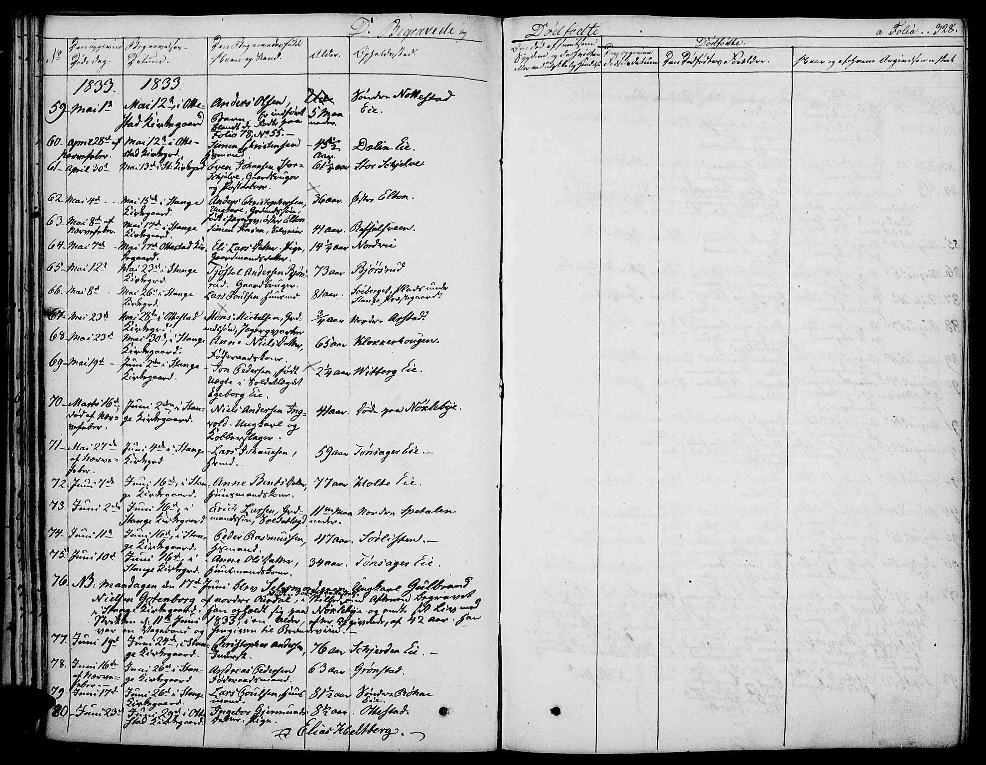 Stange prestekontor, AV/SAH-PREST-002/K/L0009: Parish register (official) no. 9, 1826-1835, p. 328