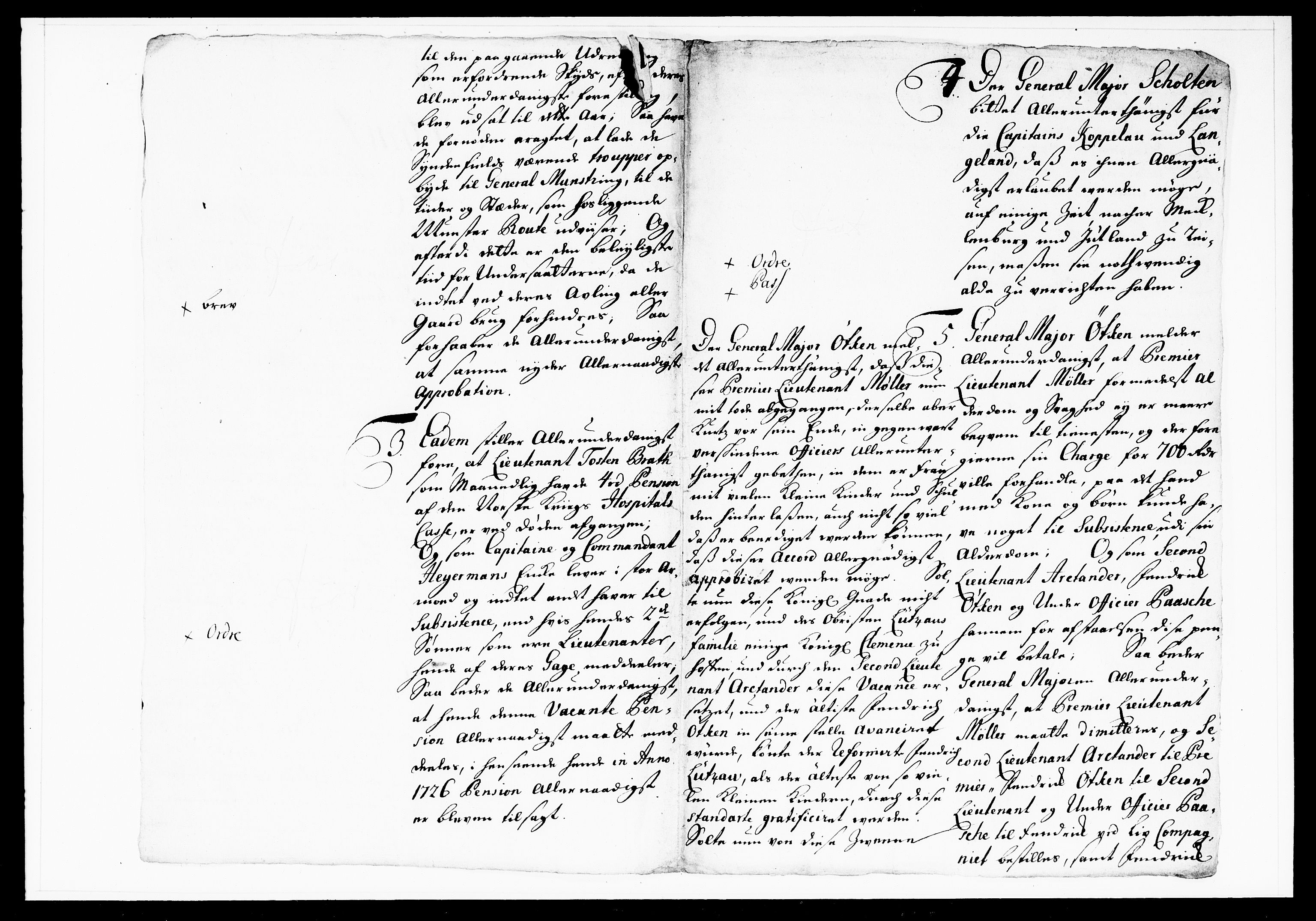 Krigskollegiet, Krigskancelliet, DRA/A-0006/-/1103-1107: Refererede sager, 1732, p. 139