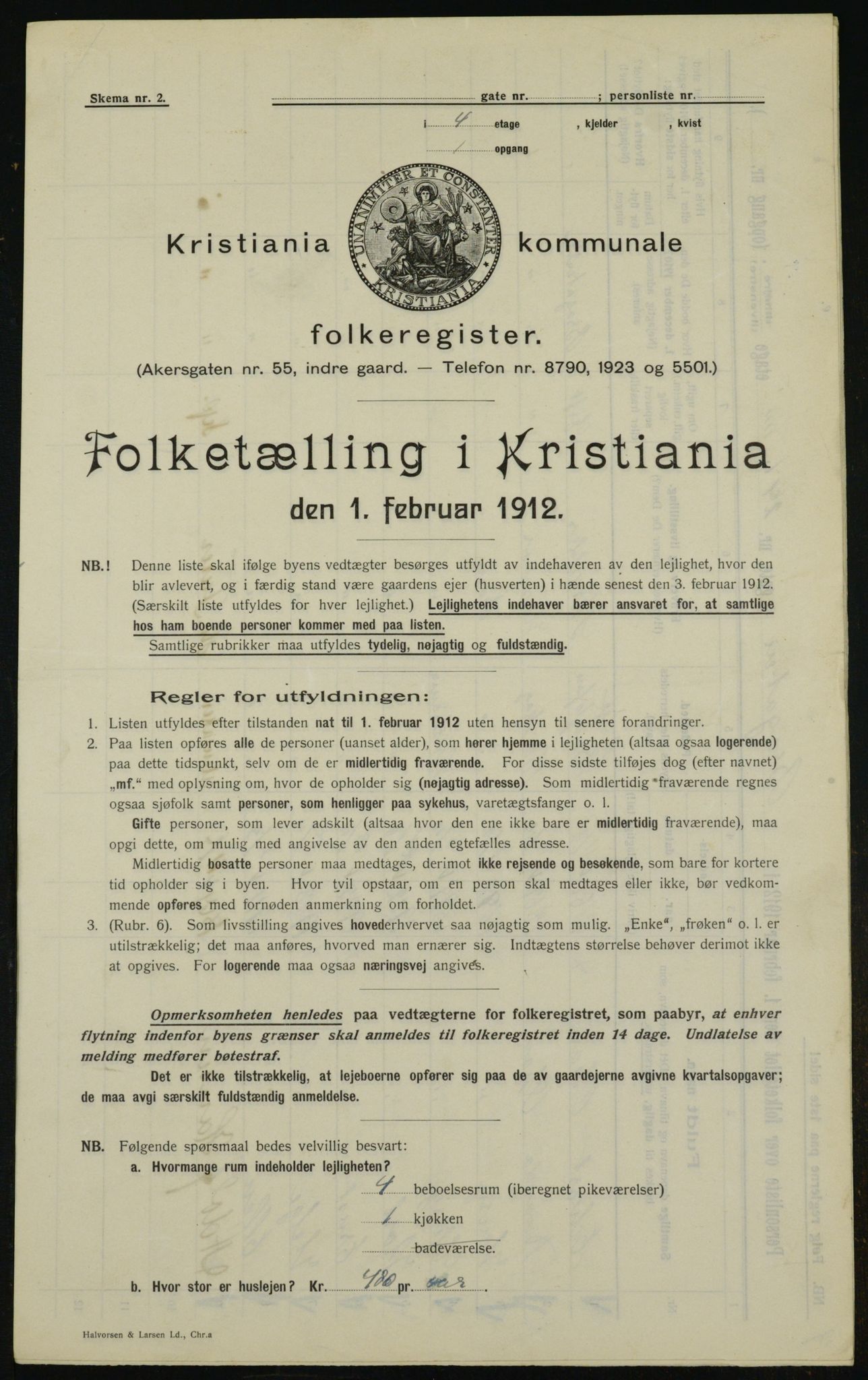 OBA, Municipal Census 1912 for Kristiania, 1912, p. 9874