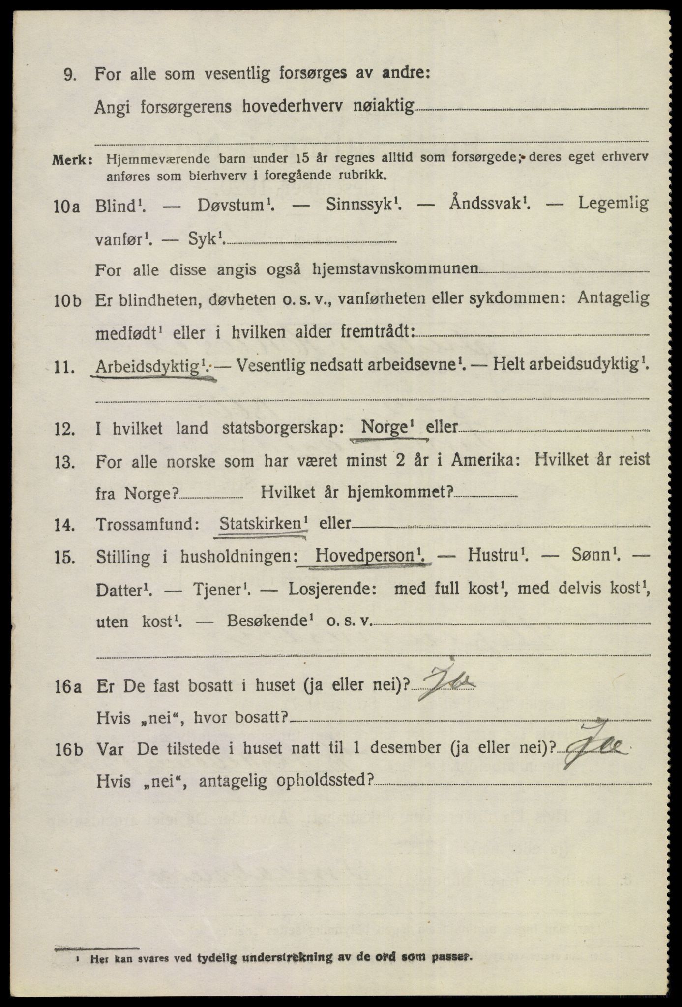 SAKO, 1920 census for Tyristrand, 1920, p. 1977