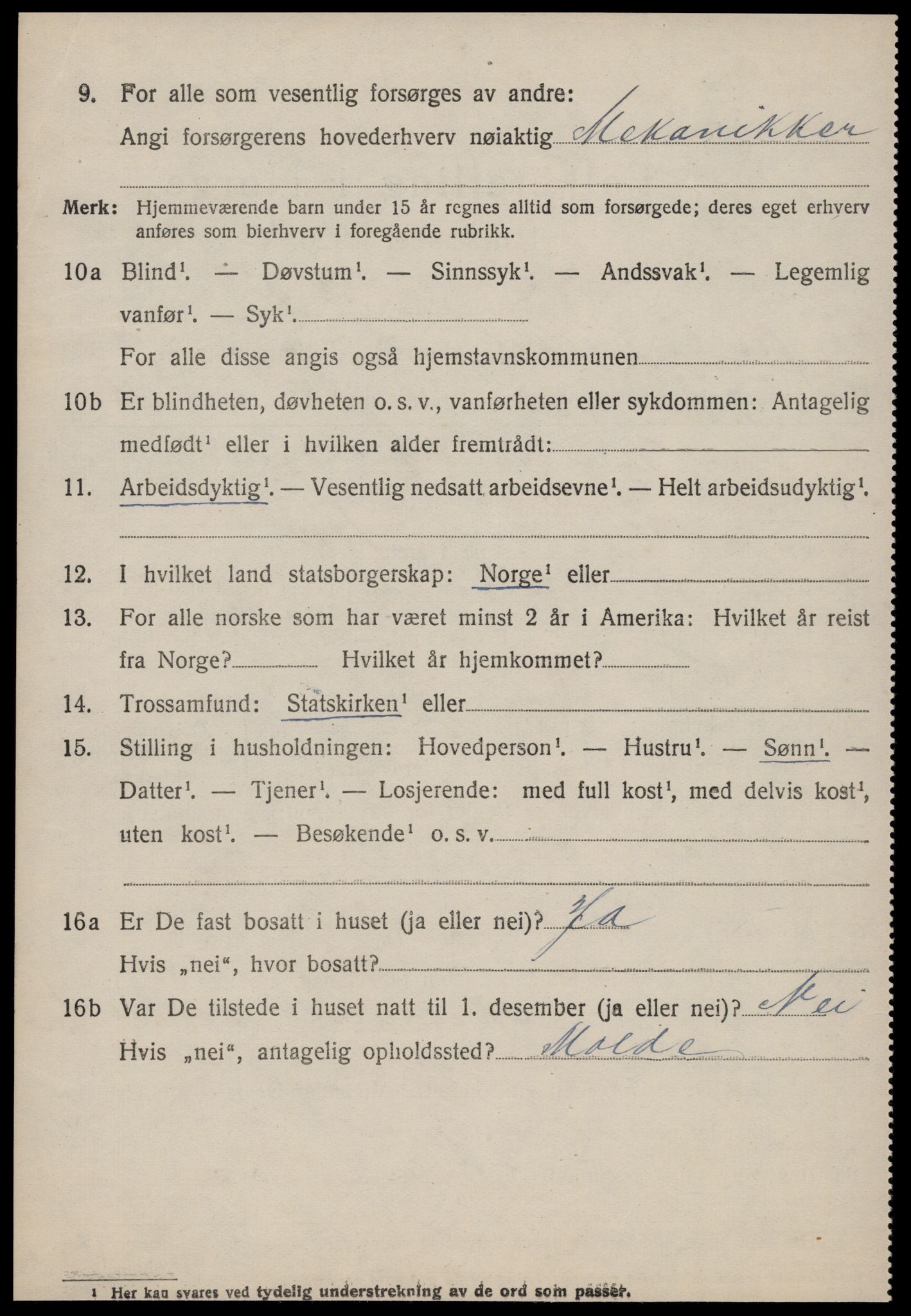 SAT, 1920 census for Eresfjord og Vistdal, 1920, p. 3364