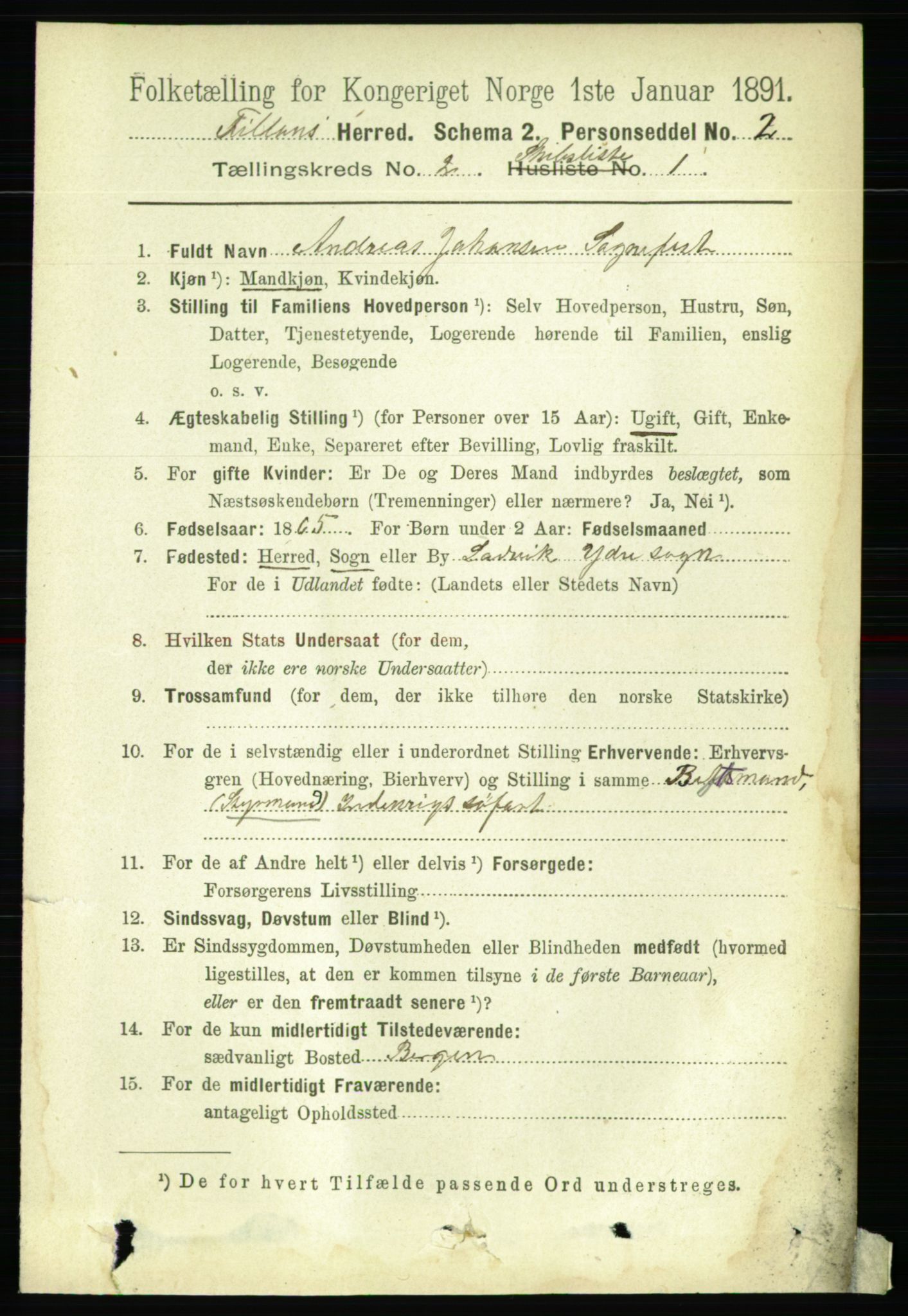 RA, 1891 census for 1616 Fillan, 1891, p. 428