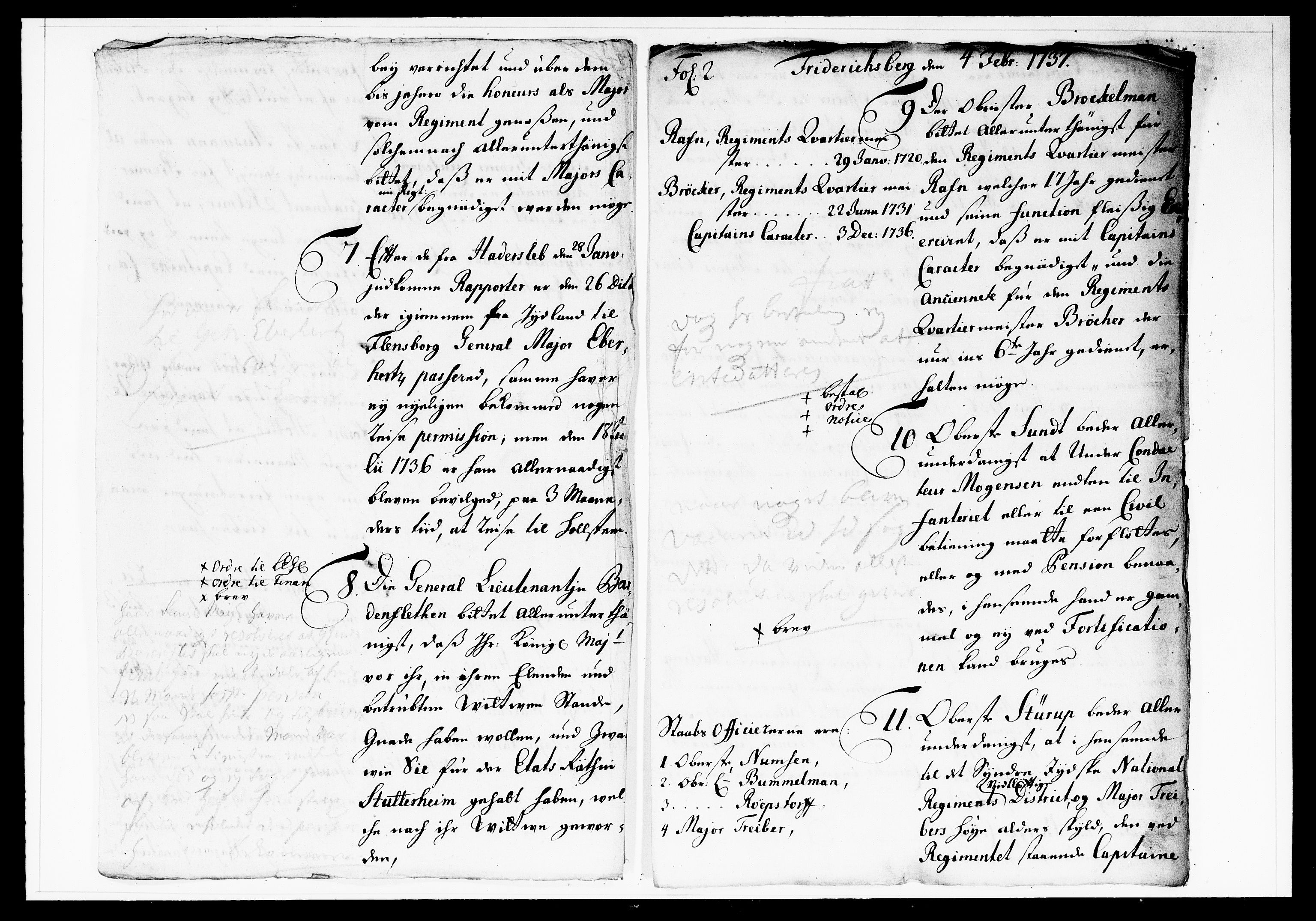 Krigskollegiet, Krigskancelliet, DRA/A-0006/-/1138-1142: Refererede sager, 1737, p. 36