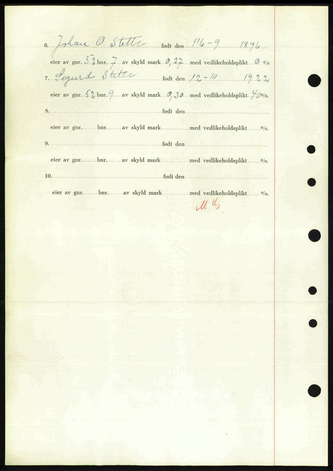 Nordre Sunnmøre sorenskriveri, AV/SAT-A-0006/1/2/2C/2Ca: Mortgage book no. A32, 1949-1949, Diary no: : 2392/1949