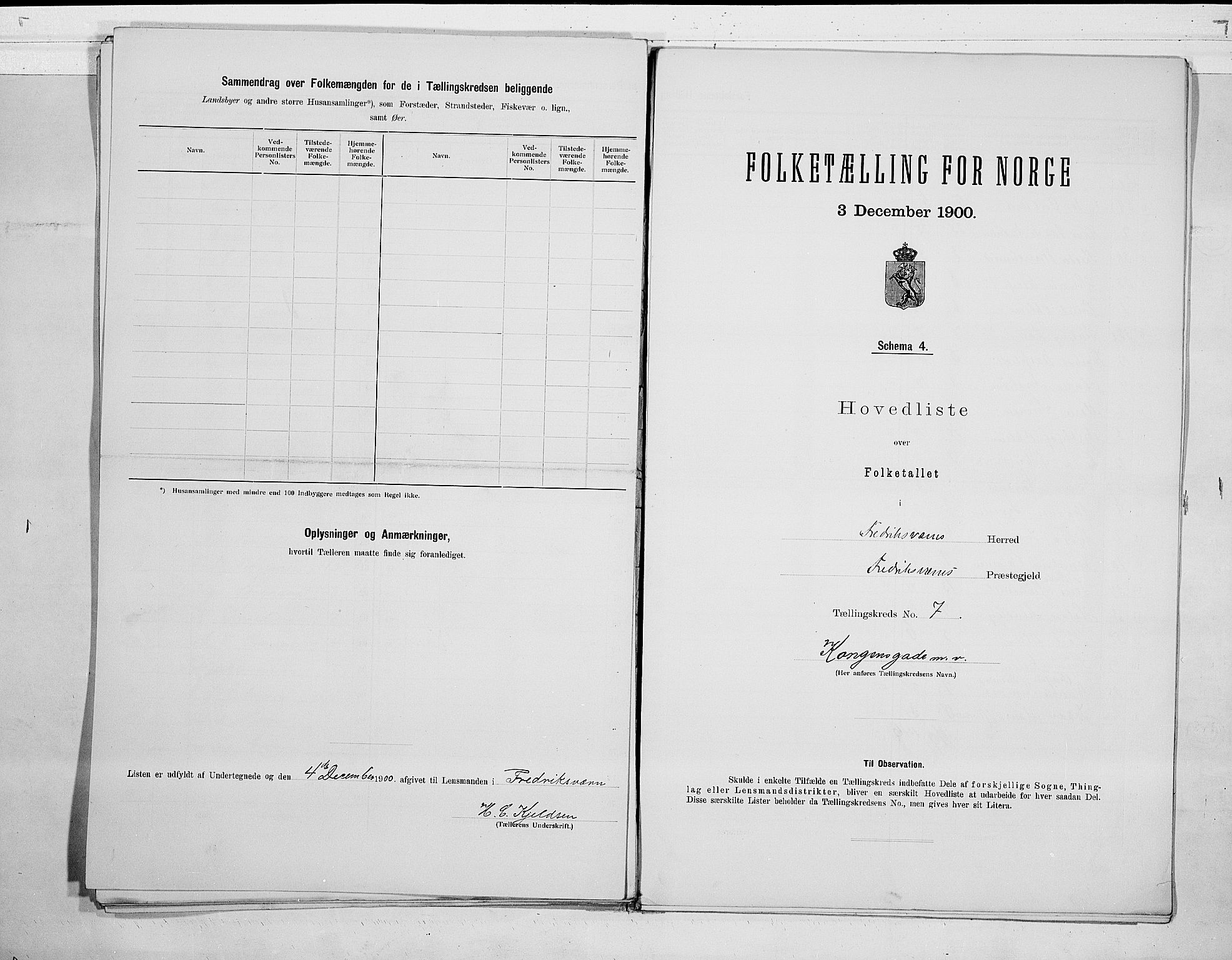 RA, 1900 census for Fredriksvern, 1900, p. 16