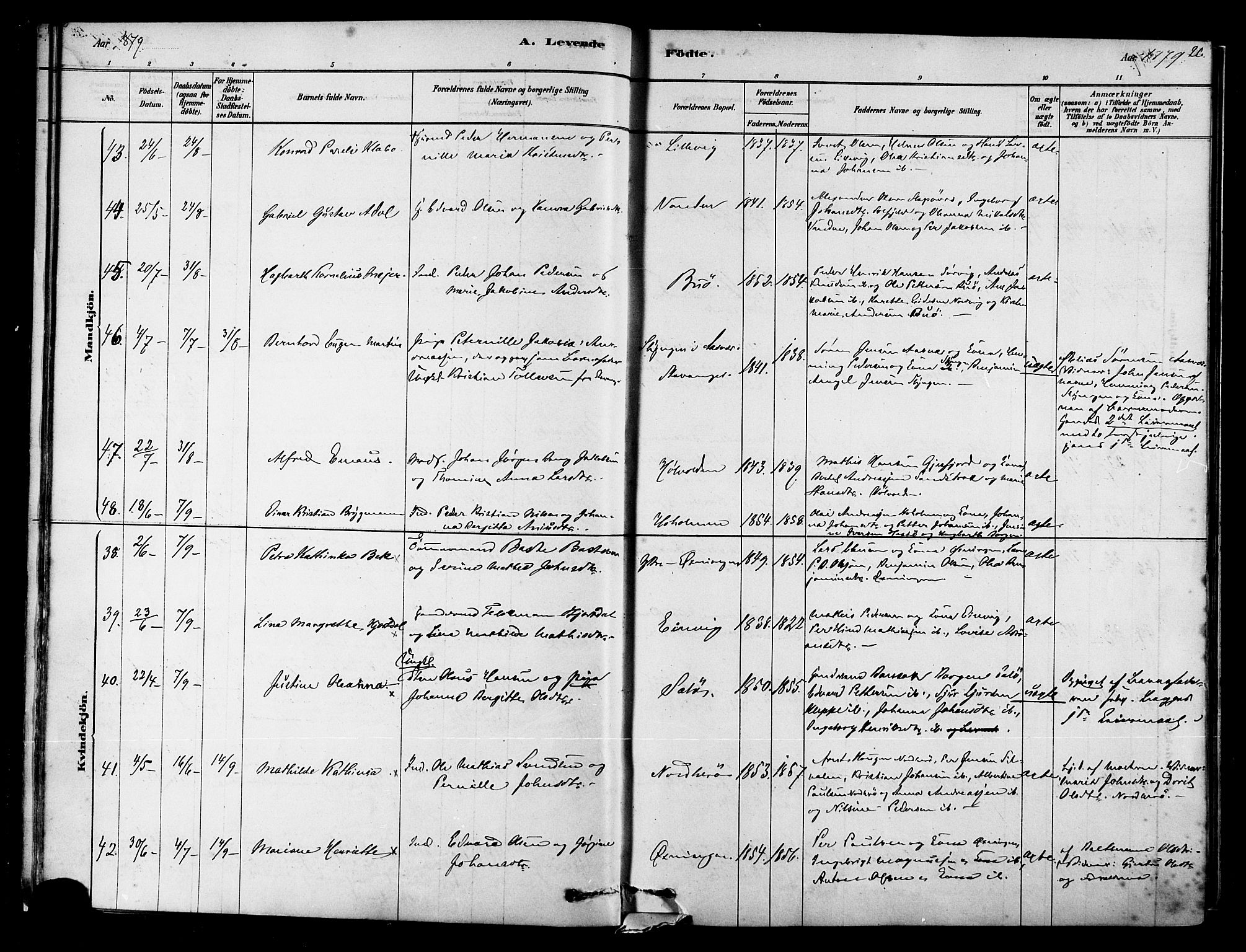 Ministerialprotokoller, klokkerbøker og fødselsregistre - Nordland, AV/SAT-A-1459/834/L0507: Parish register (official) no. 834A05, 1878-1892, p. 26