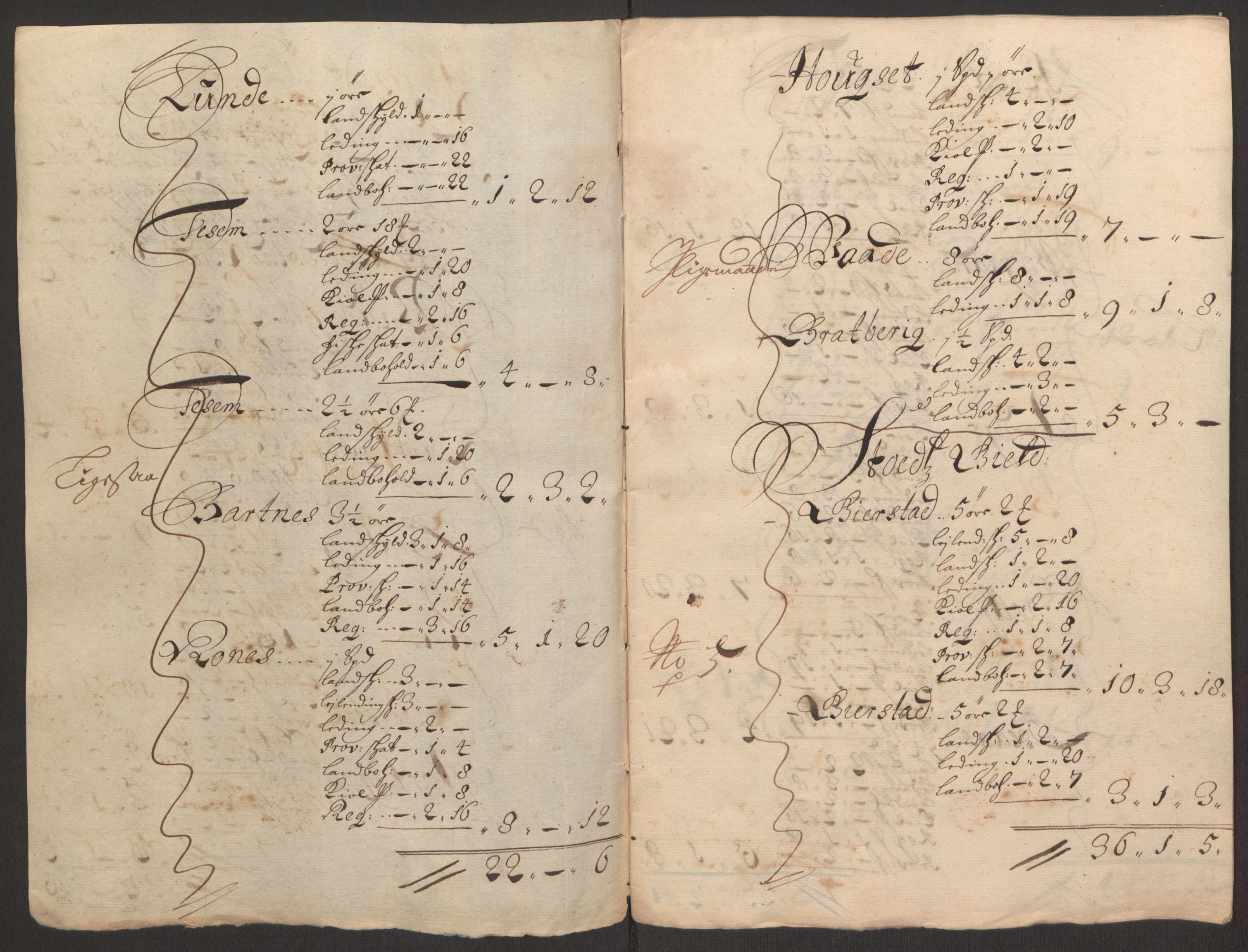 Rentekammeret inntil 1814, Reviderte regnskaper, Fogderegnskap, RA/EA-4092/R63/L4308: Fogderegnskap Inderøy, 1692-1694, p. 222